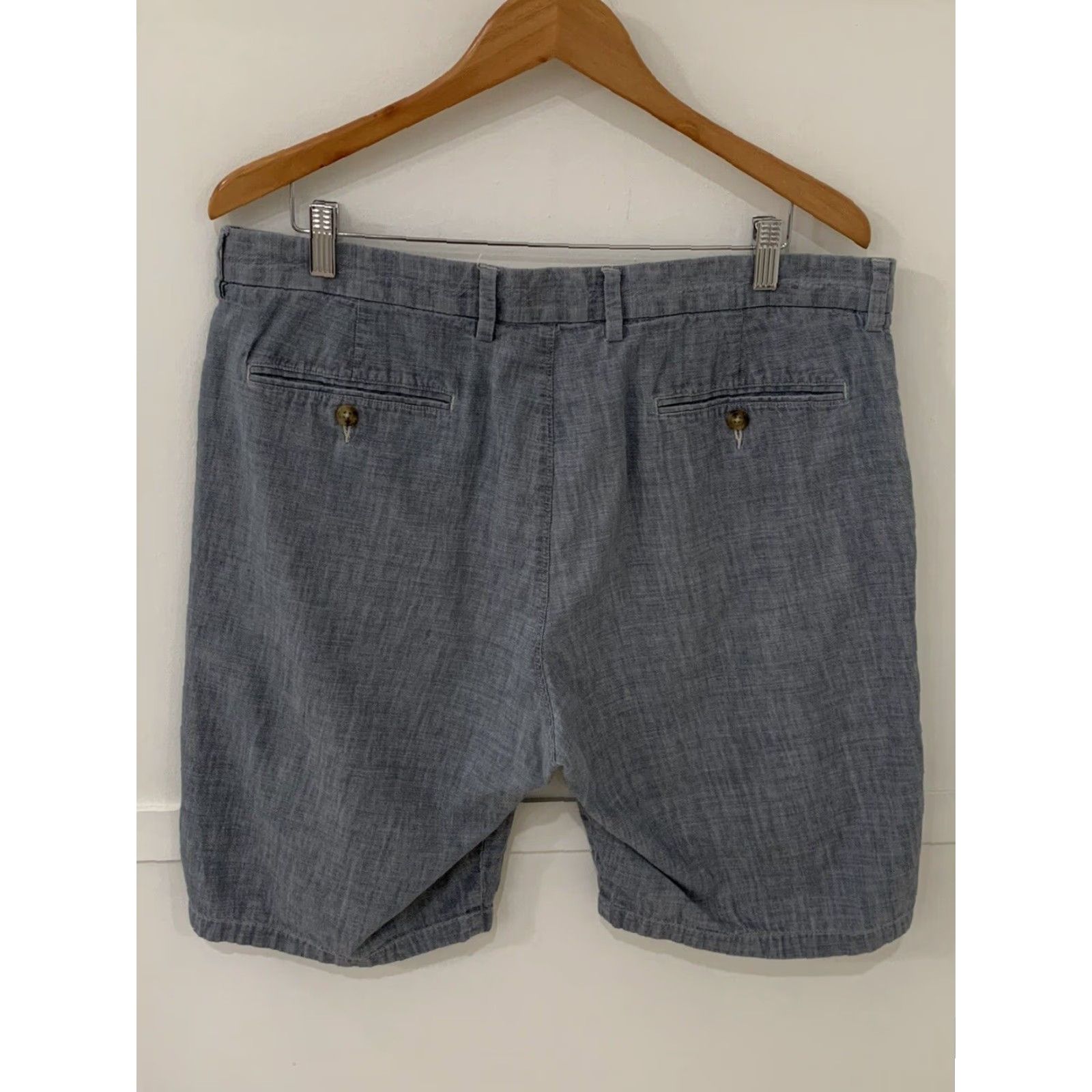 J.Crew J.CREW Club Flat Front Cotton Shorts Mens 36 Gray Size US 36 / EU 52 - 2 Thumbnail
