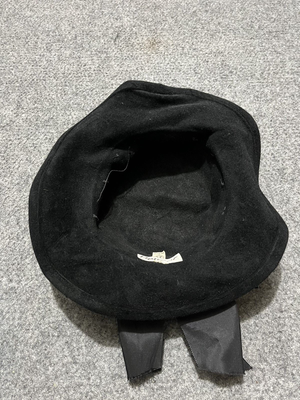 Other Vintage 60s Betmar Veil Wool Hat Black USA Size ONE SIZE - 7 Thumbnail