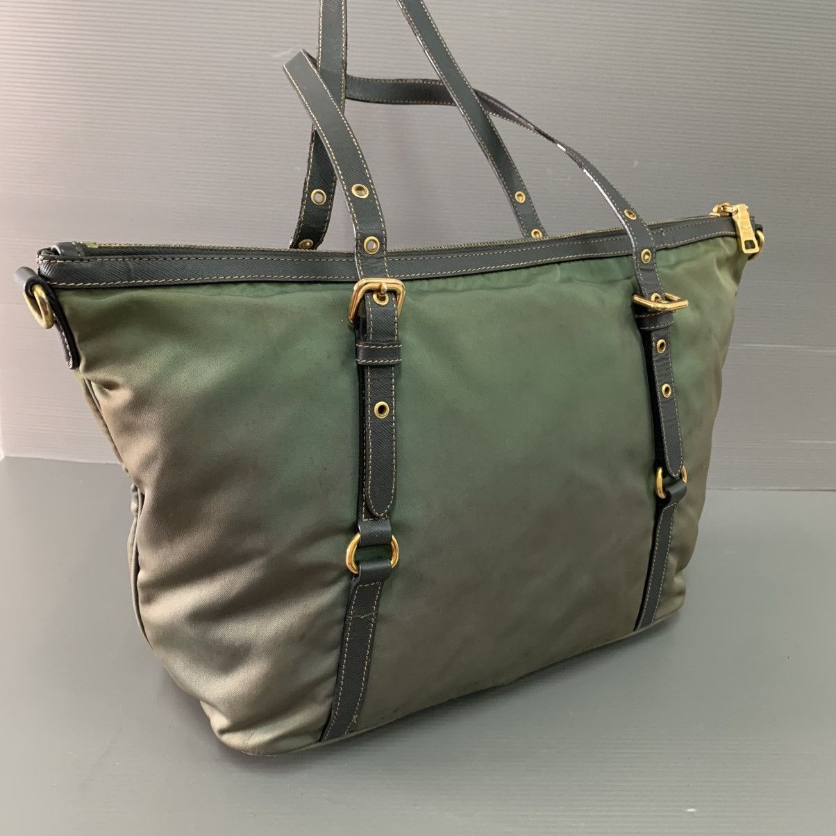 Prada Prada Nylon Tote Handbag Size ONE SIZE - 2 Thumbnail