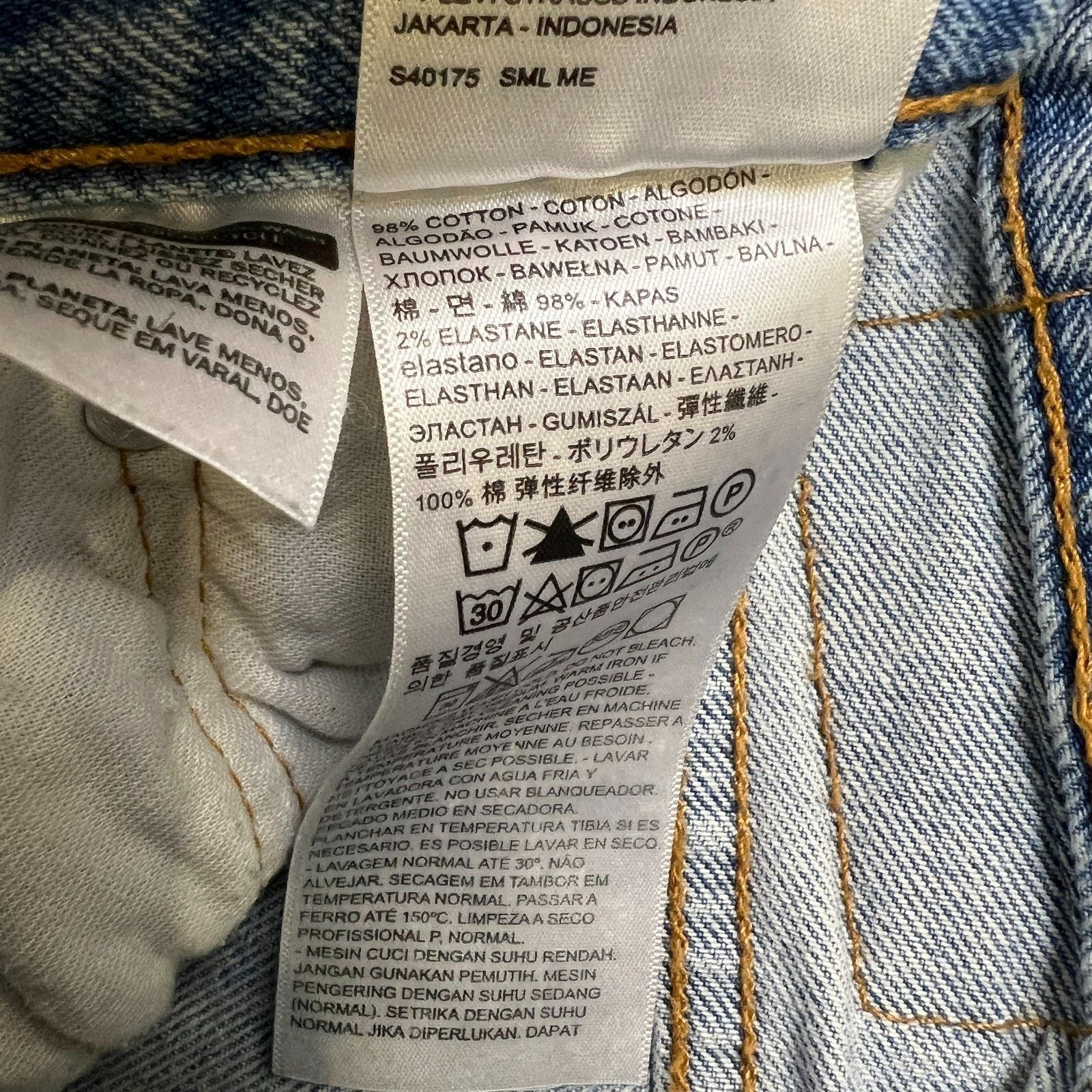 Levi's × Vintage Levi's 511 Jeans 31x30 Slim Fit Mid Rise Faded Denim Pants Size US 31 - 10 Thumbnail
