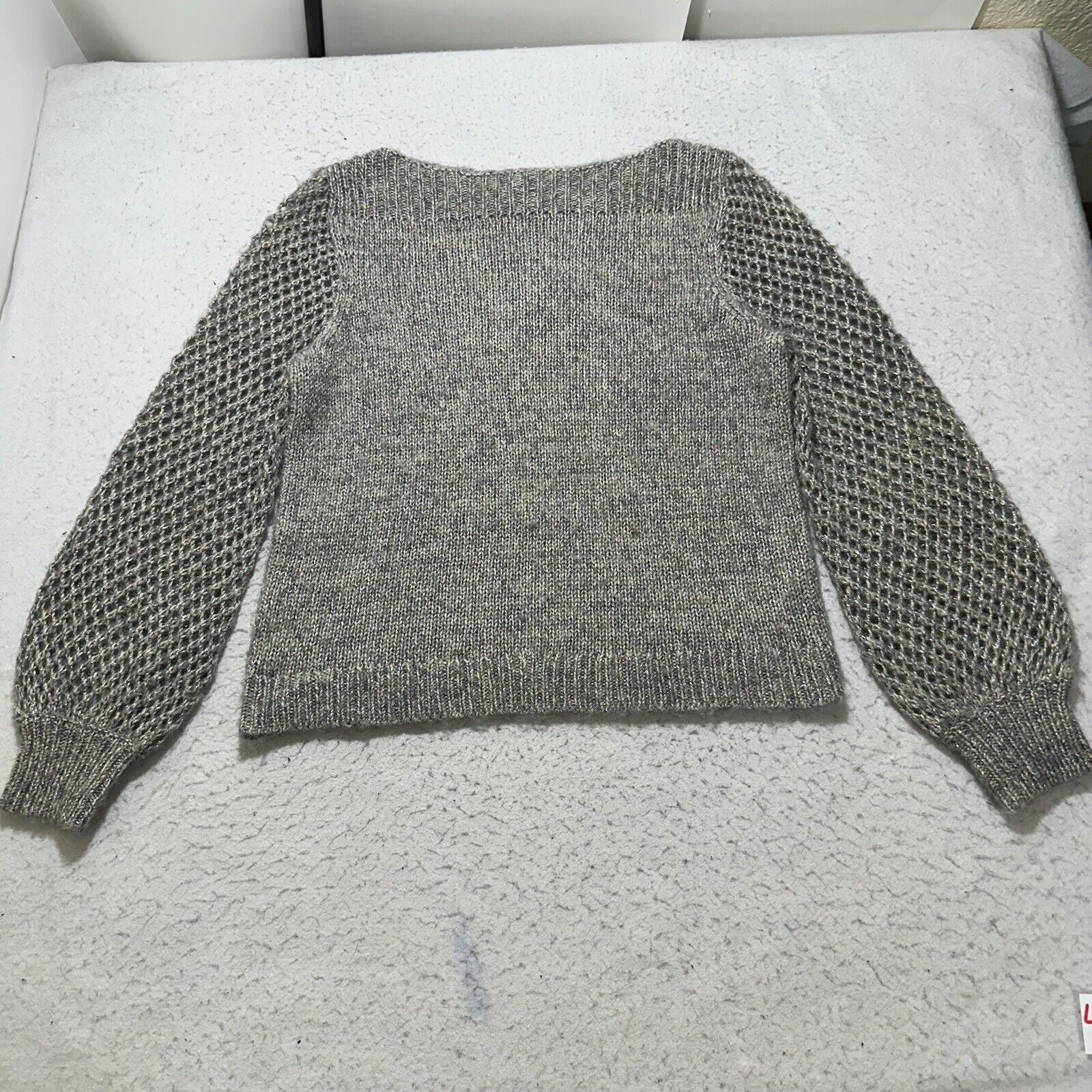 Tommy Bahama Tommy Bahama Small Wool Sweater Sparkle Open Knit Sleeve Size S / US 4 / IT 40 - 1 Thumbnail