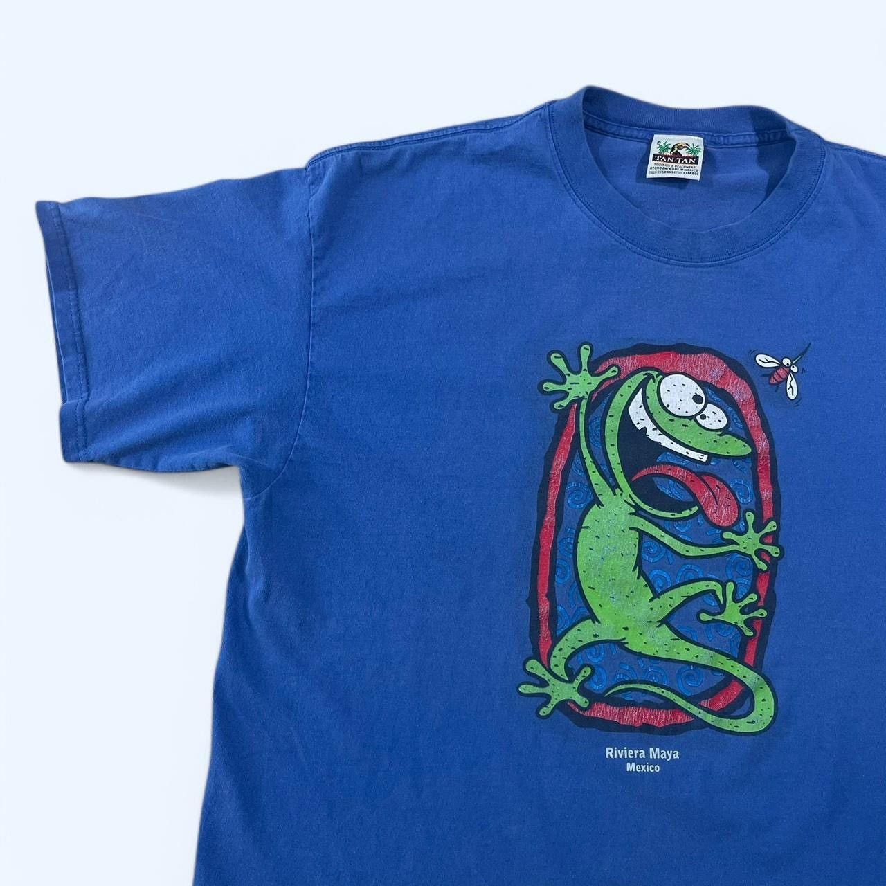Vintage Vintage 90’s Crazy Lizard Riviera Maya, Mexico T-shirt Size US XXL / EU 58 / 5 - 2 Thumbnail