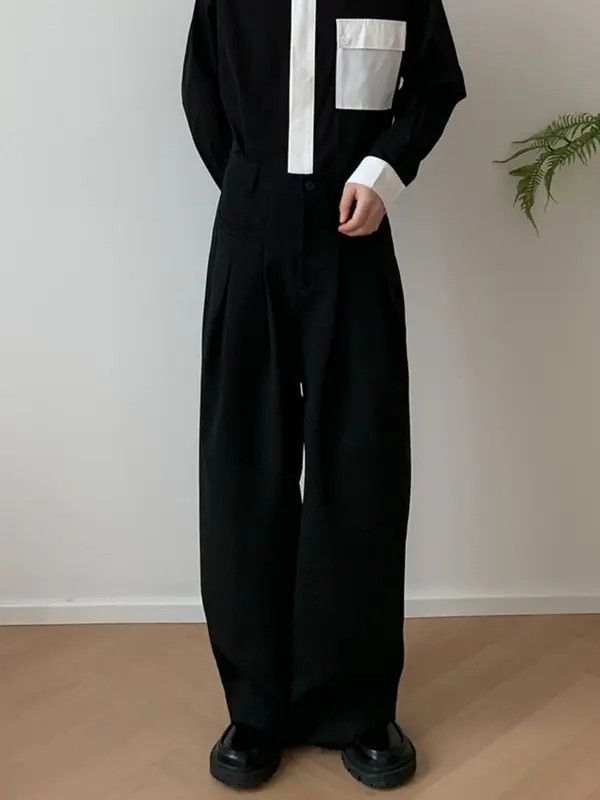 VIBE Black Wide Leg Pants Size US 30 / EU 46 - 4 Thumbnail