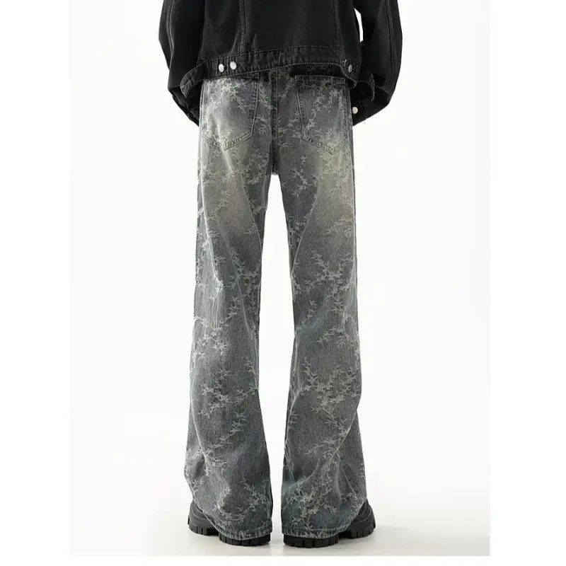 Japanese Brand × Jean Retro straight casual jacquard jeans Size US 32 / EU 48 - 3 Thumbnail