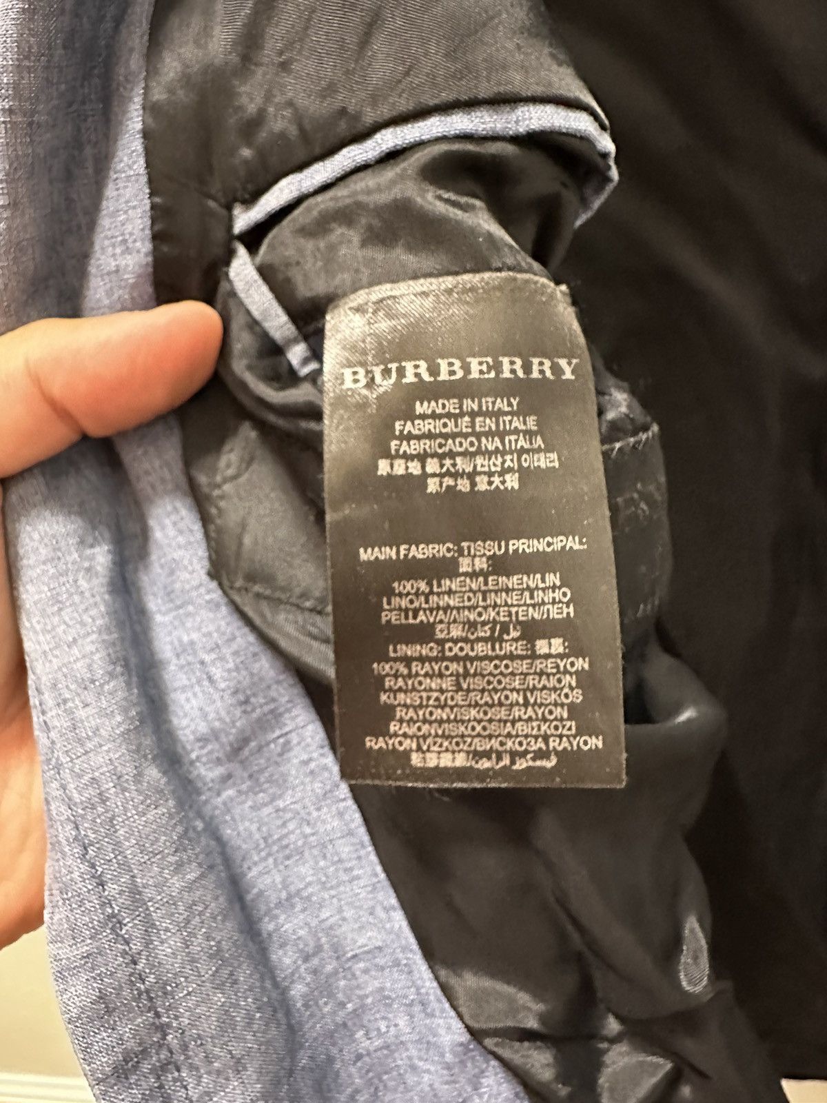 Burberry Prorsum BURBERRY PRORSUM Light Blue Blazer Jacket 52 BAILEY Size US L / EU 52-54 / 3 - 5 Thumbnail