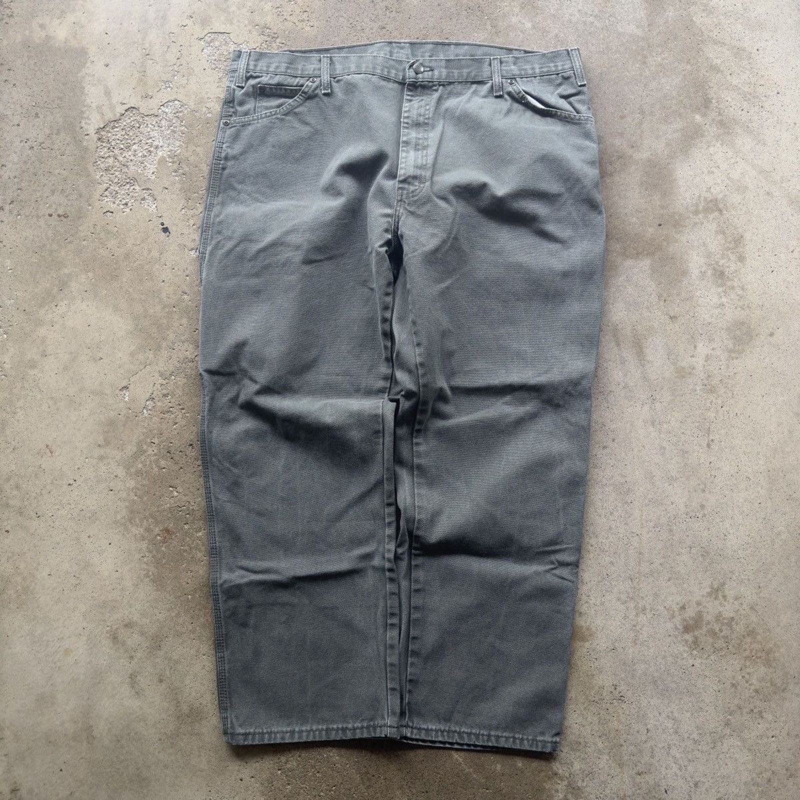 Dickies Vintage Dickies Baggy Green Canvas Carpenter Pants 42x30 Size US 42 / EU 58 - 2 Thumbnail
