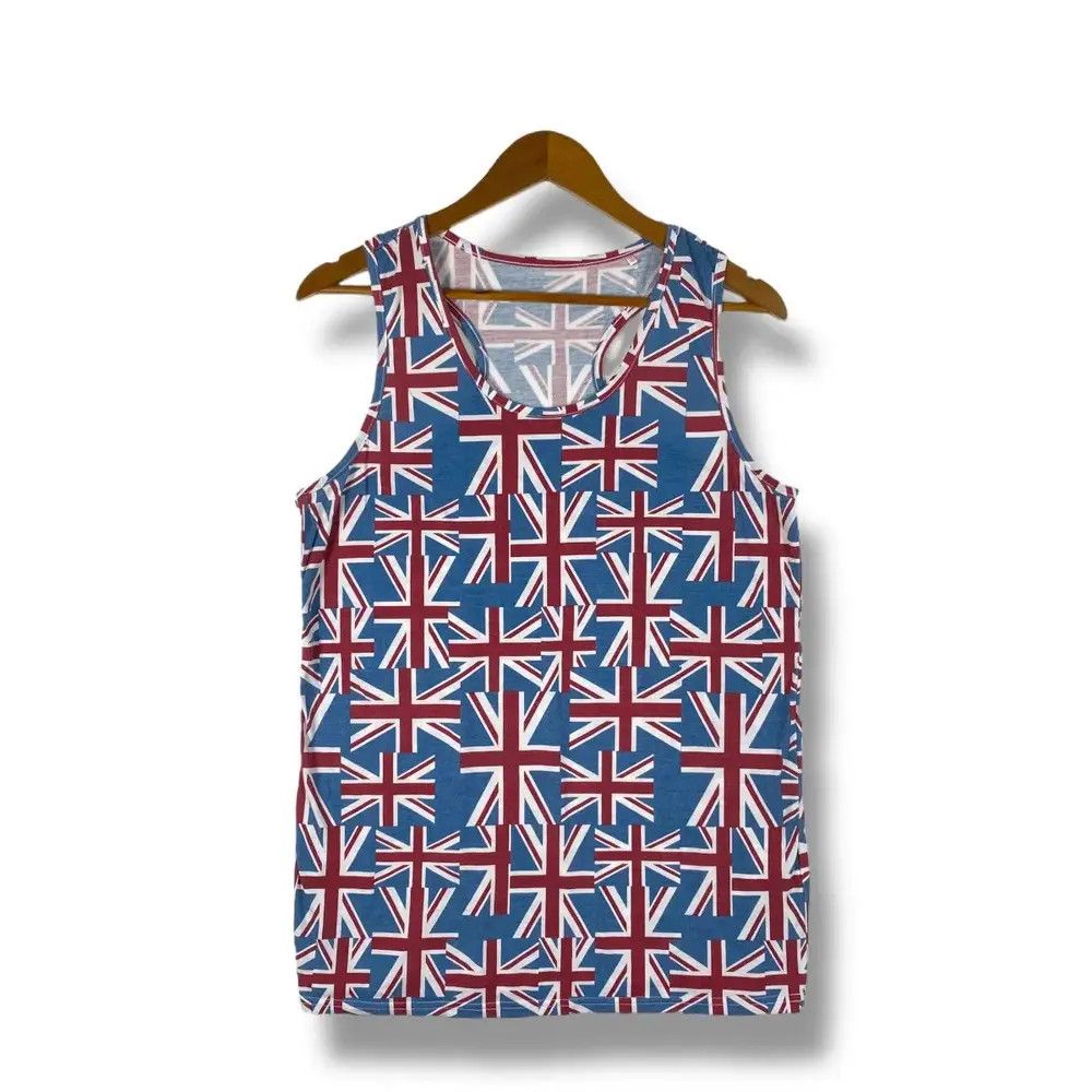 Vintage Vintage GREAT BRITAIN Full Print Tank Tops Tee Medium Size Size US M / EU 48-50 / 2 - 1 Thumbnail