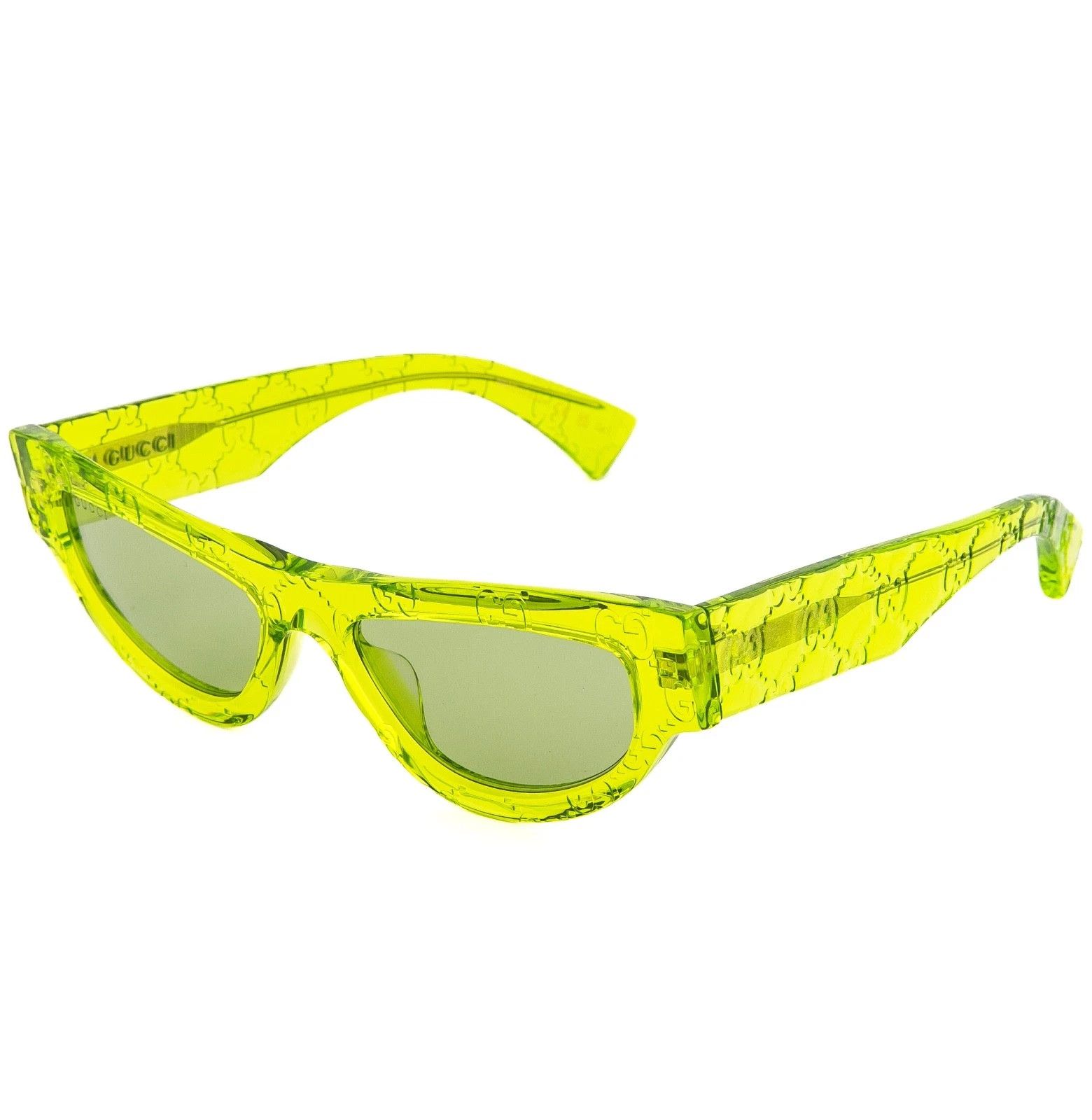 Gucci GUCCI GG1834S Crystal Green Guccissima 1834 Sunglasses 014 Size ONE SIZE - 5 Thumbnail
