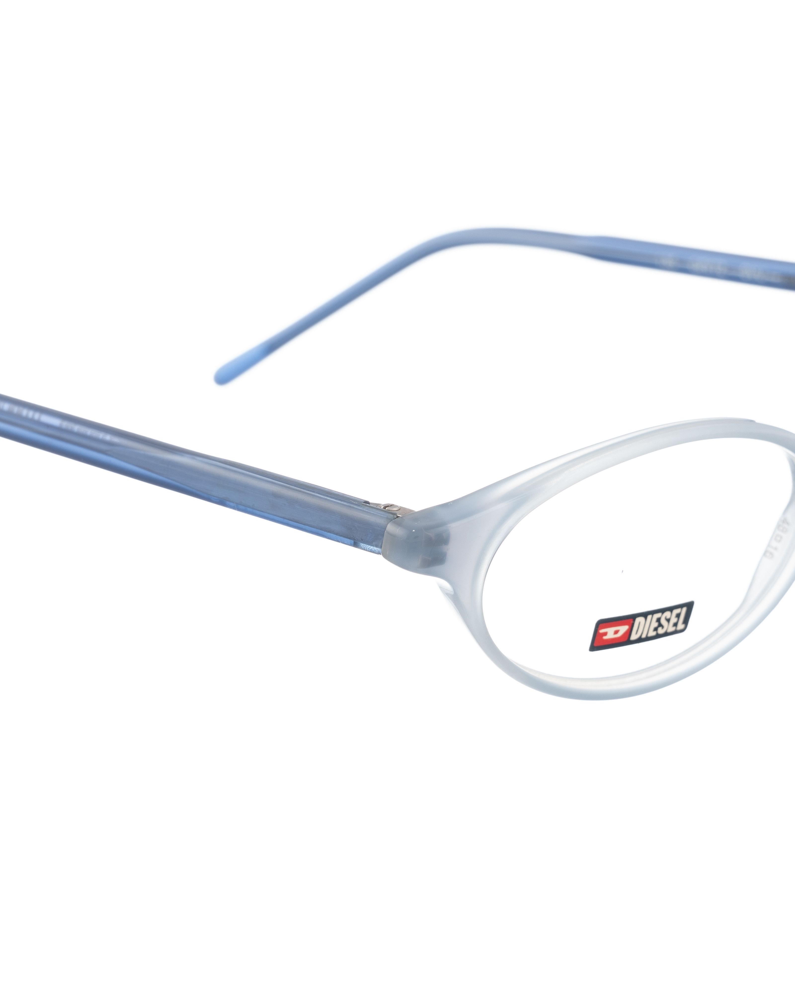 Diesel Diesel '00s Transparent Baby Blue Glasses and Navy Temples Size ONE SIZE - 3 Thumbnail