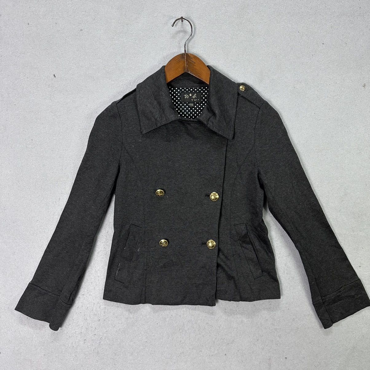 agnes b. Vintage To b. by Agnes b Japan Cropped Wool Jacket Size XS / US 0-2 / IT 36-38 - 1 Thumbnail
