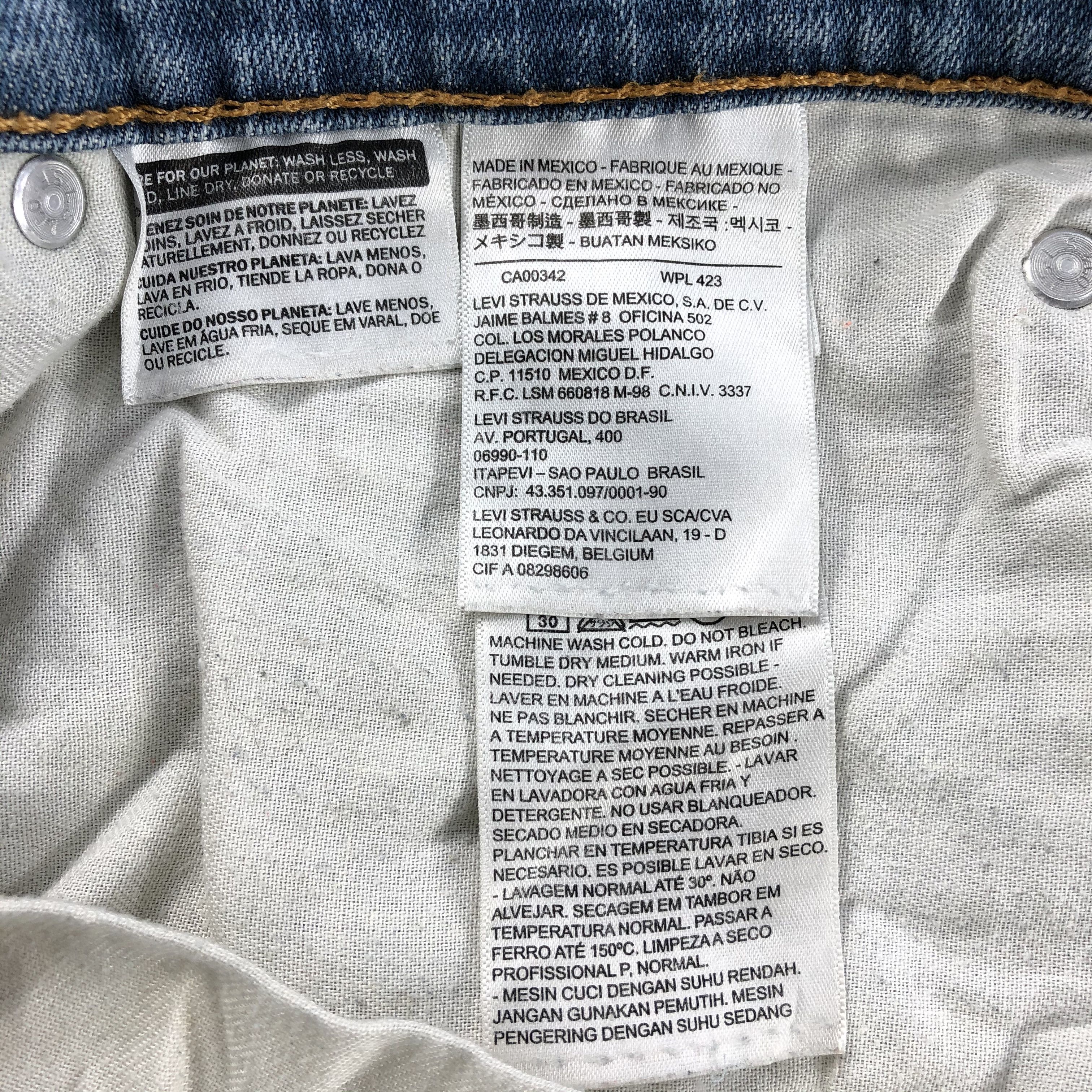 Levi's Rusty Vintage Levis 514 Jeans Stone Wash Denim-J1091 Size US 36 / EU 52 - 9 Thumbnail