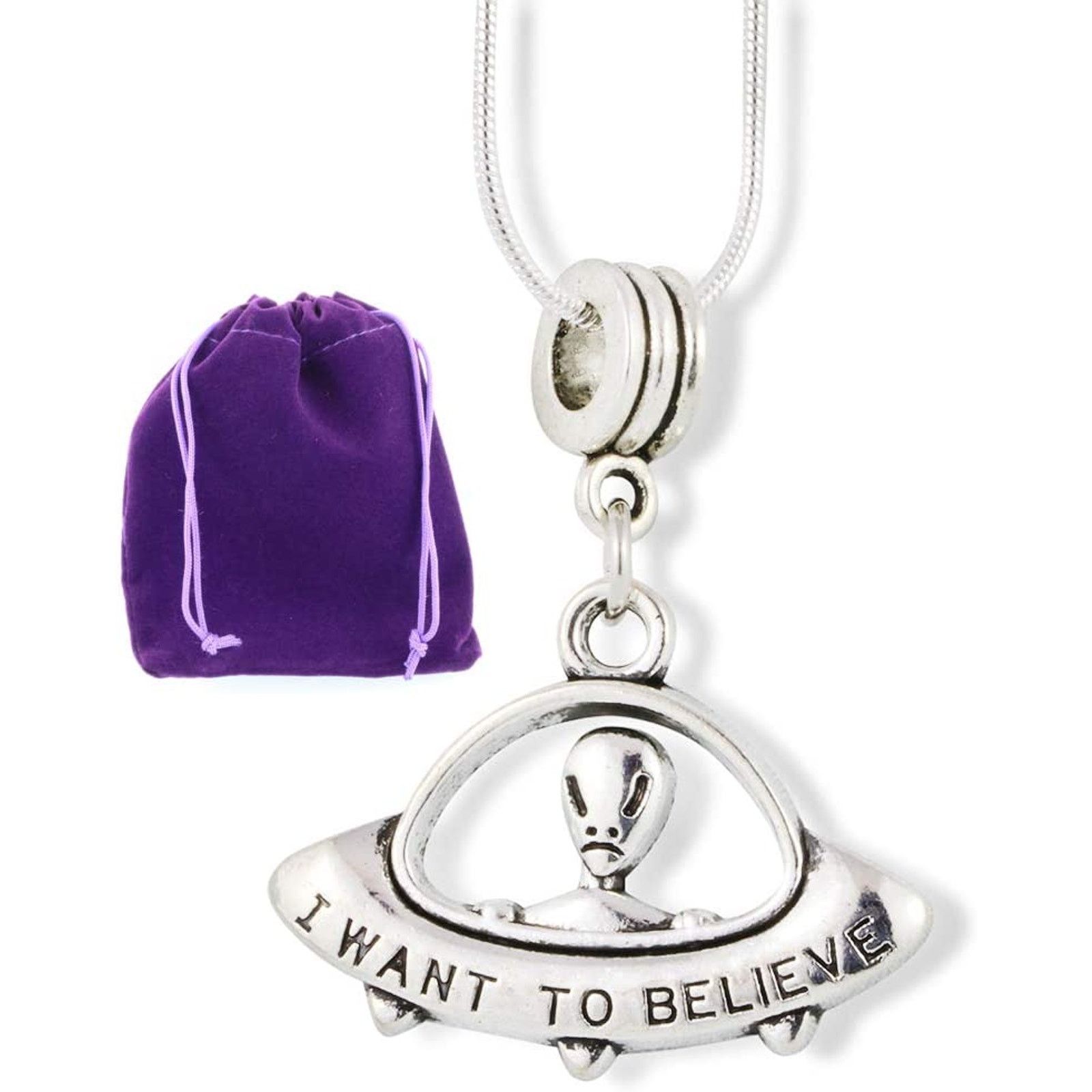 & Other Stories Alien Necklace - UFO Space Invader Necklace Pendant Size ONE SIZE - 1 Thumbnail