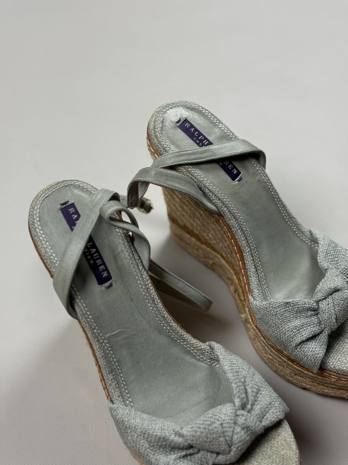 Ralph Lauren Purple Label Ralph Lauren Purple Fistina Espadrille Wedge Sandals Shoes Size US 9.5 / IT 39.5 - 4 Thumbnail
