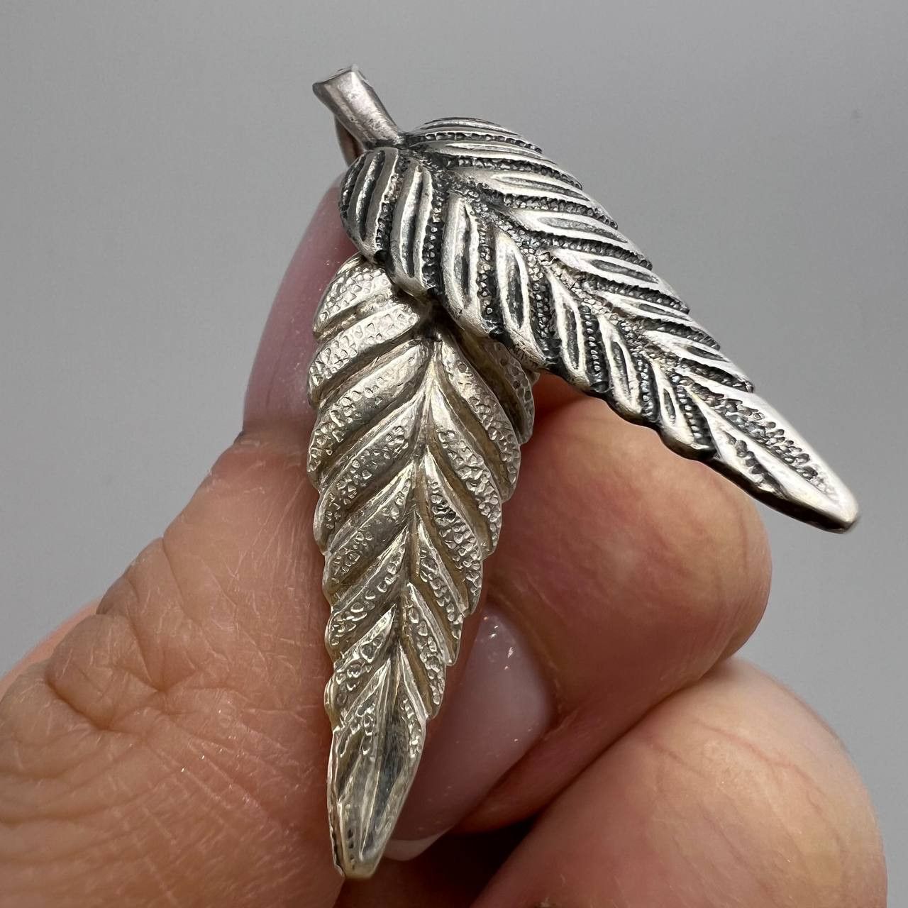 Vintage USSR Jewelry Set Silver 875 / 916 Earrings Pendant