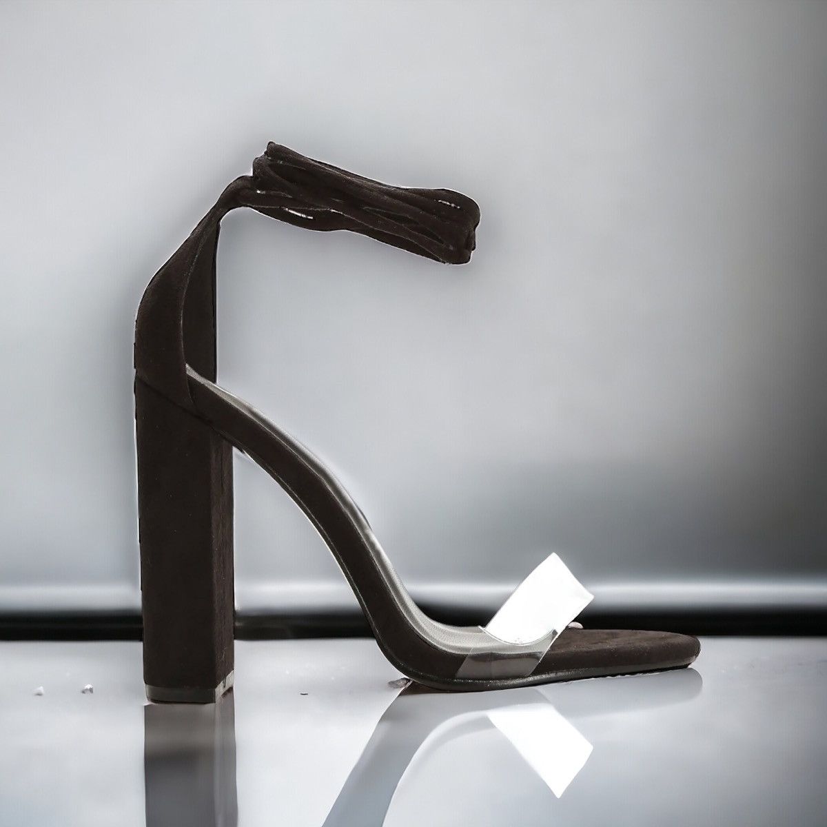 Fashion Nova Fashion Nova Lose It All ankle tie heeled sandals Size US 8 / IT 38 - 1 Thumbnail