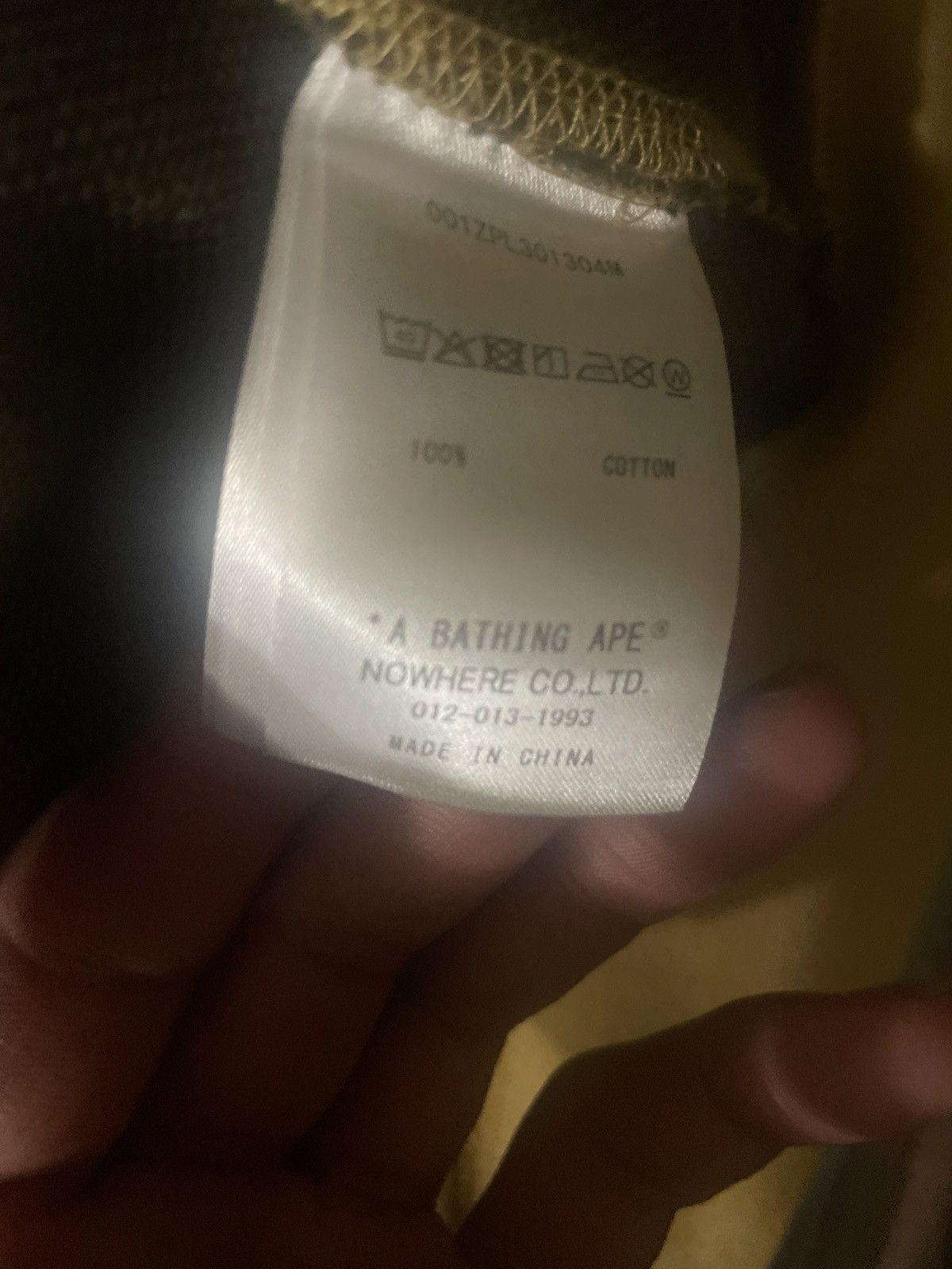 Bape 1st yellow camo