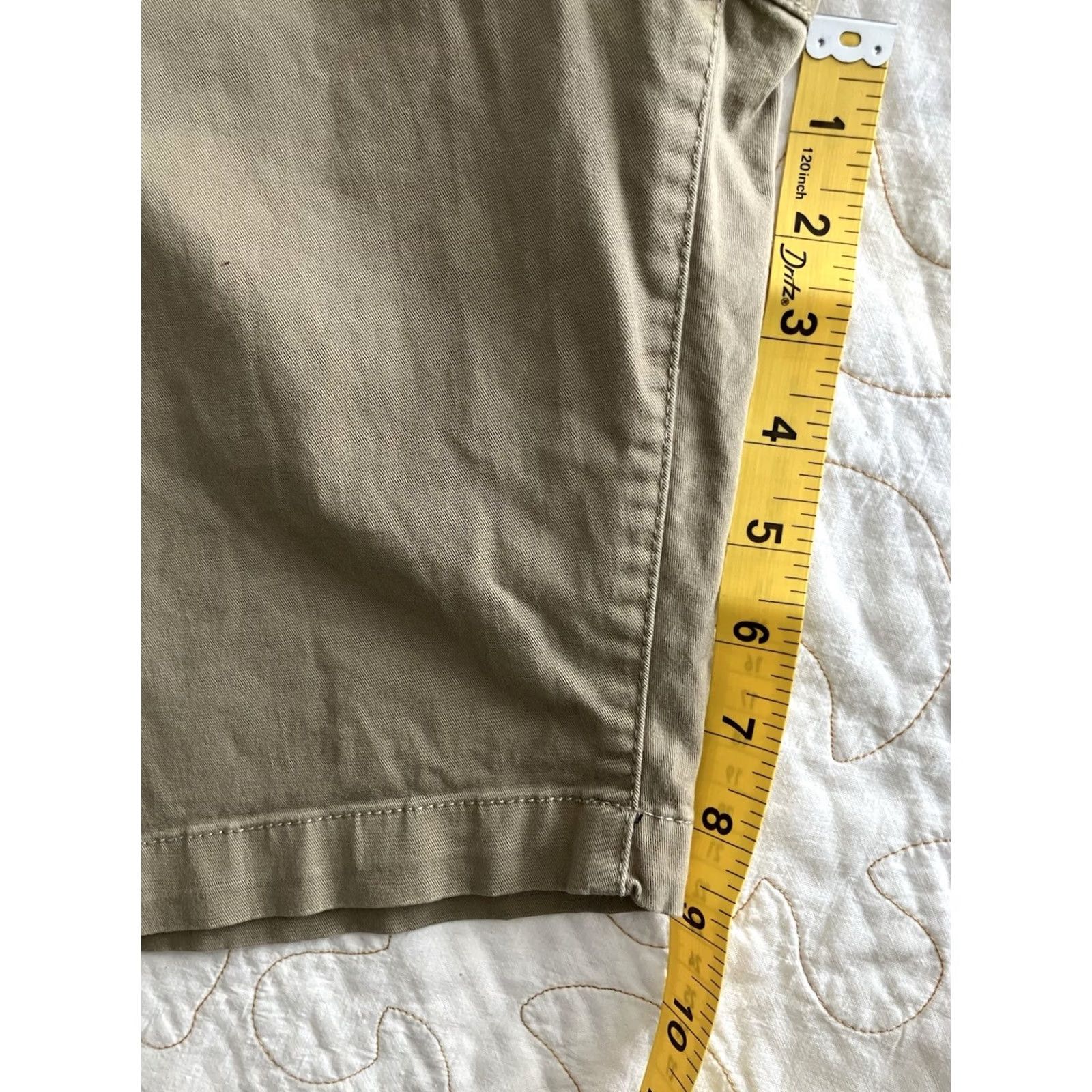 Volcom Volcom True To This Shorts Mens 36 Tan Khaki Front Modern Fit Chinos Tag 34 Size US 36 / EU 52 - 5 Thumbnail
