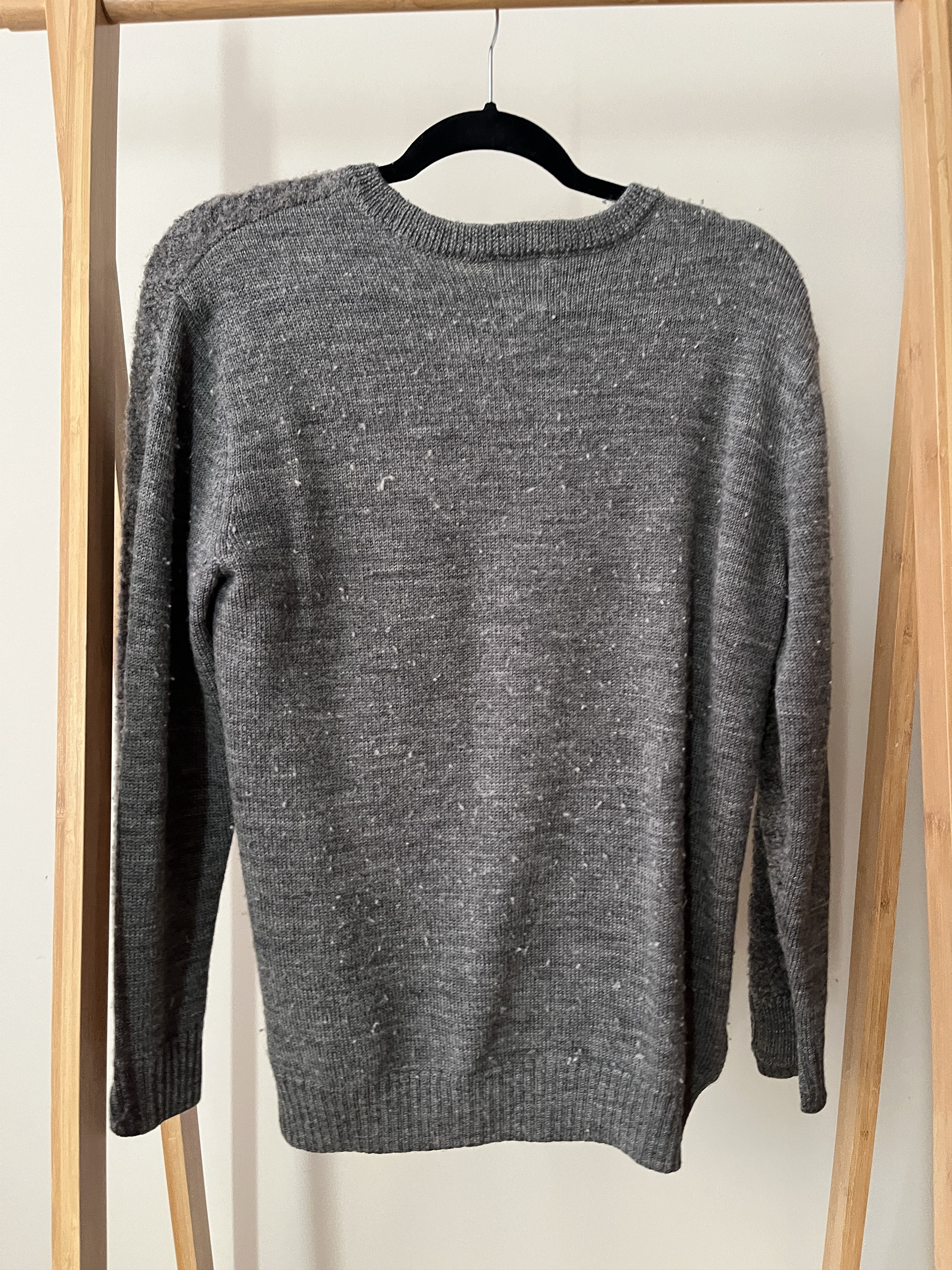 Sage De Cret Sage de Cret gray textured crewneck sweater, S Size US S / EU 44-46 / 1 - 2 Thumbnail