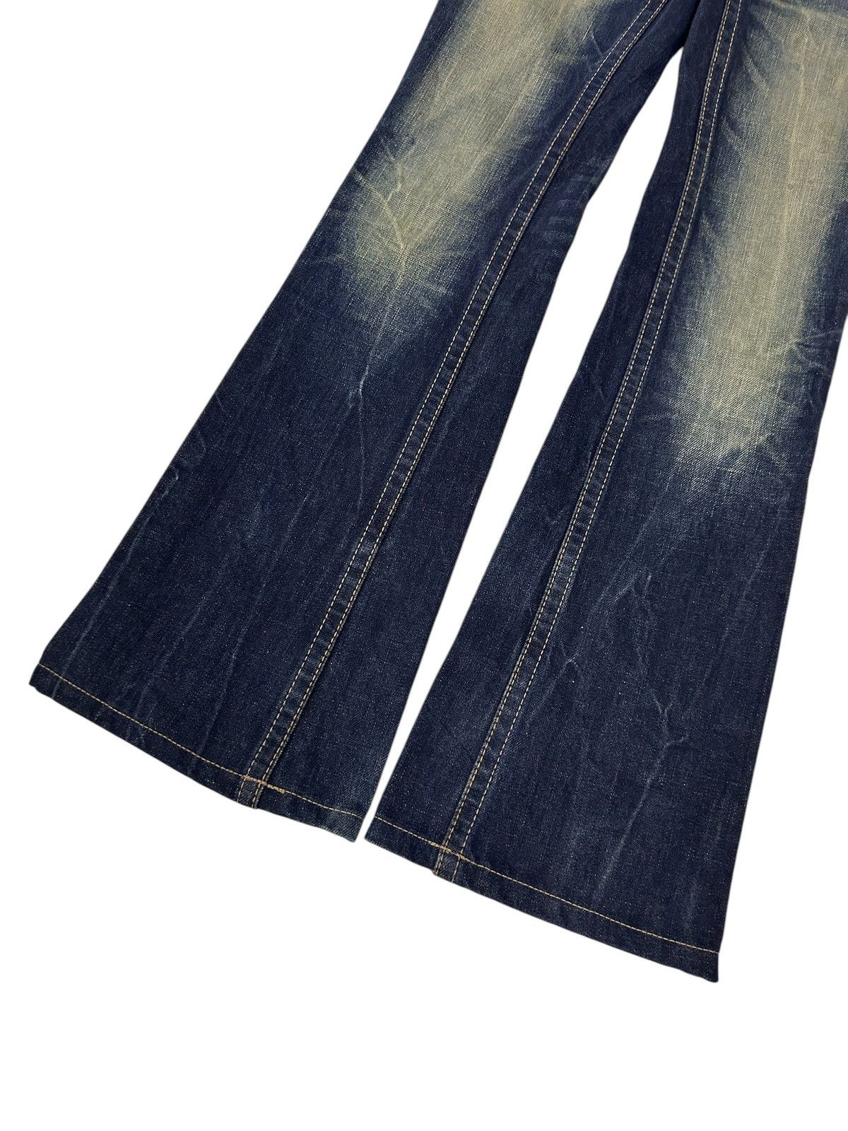 Japanese Brand vintage 2000’s flared mudwash archive japanese denim Size US 29 - 3 Thumbnail