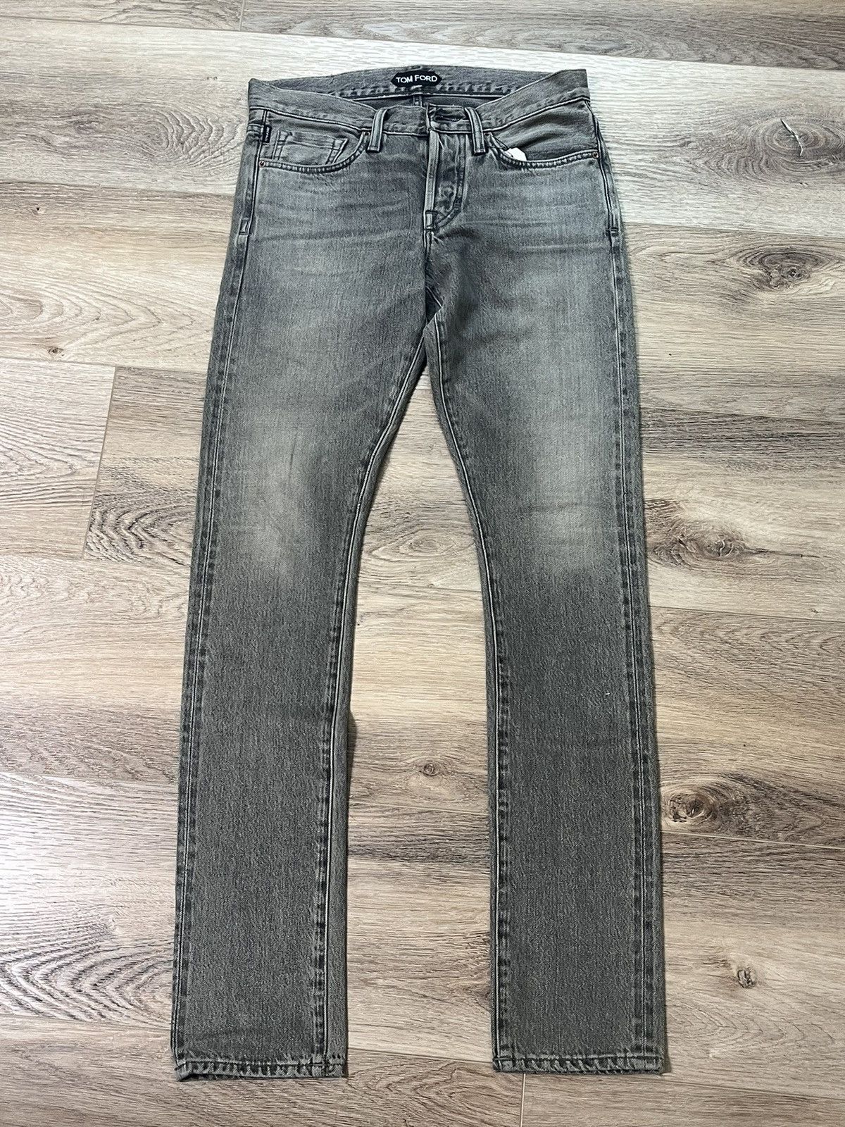 Tom Ford Slim Grey selvedge Jeans made in USA