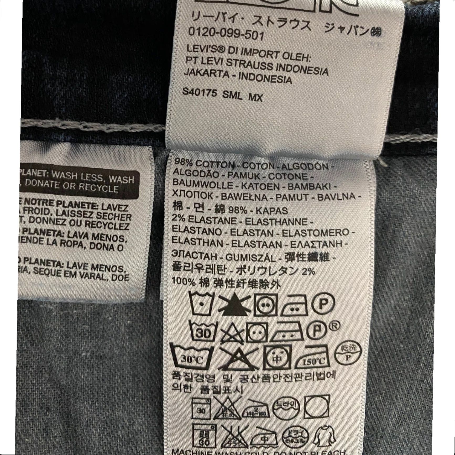 Levi's Levi's 505 Regular Fit Jeans 36×32 Dark Wash Denim Pants Whiskers Faded Denim Jeans Men Blue 505 Regular Fit Prepped 5-Pocket Vintage No Size US 36 / EU 52 - 4 Thumbnail