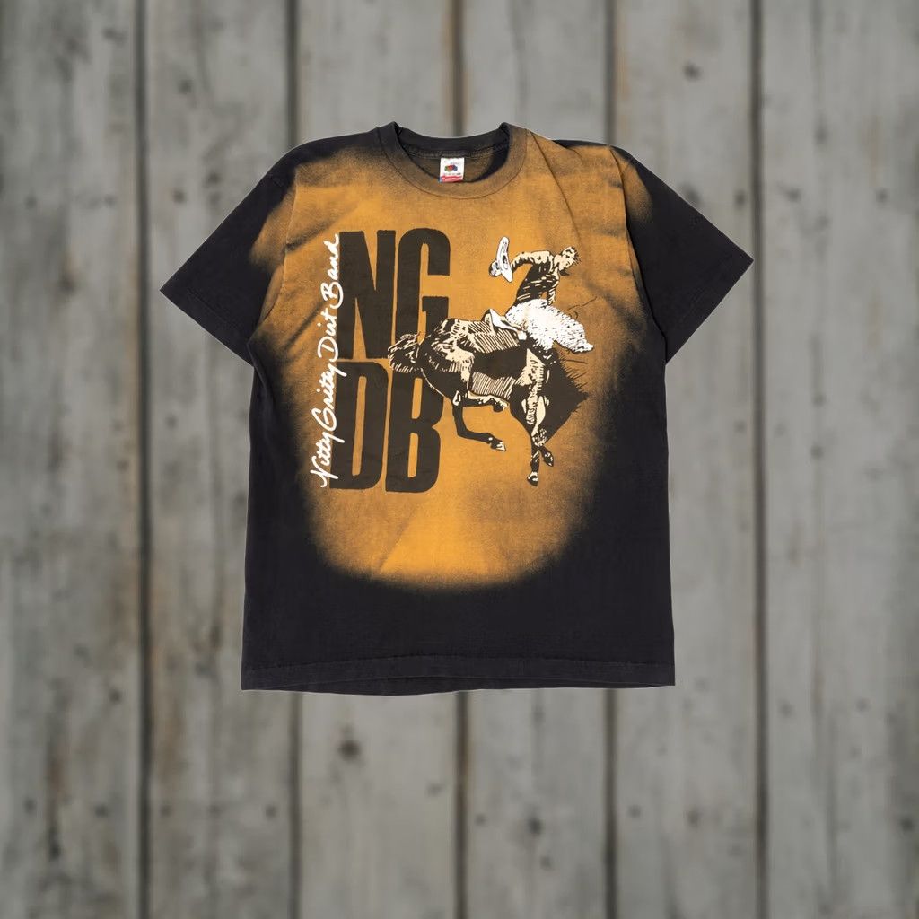 Fruit Of The Loom Vintage Nitty Gritty Dirt Band T-Shirt (1990s) Unisex Adults XL Black Fruit of the Loom Short Sleeve Shirt Mens Size US XL / EU 56 / 4 - 1 Thumbnail