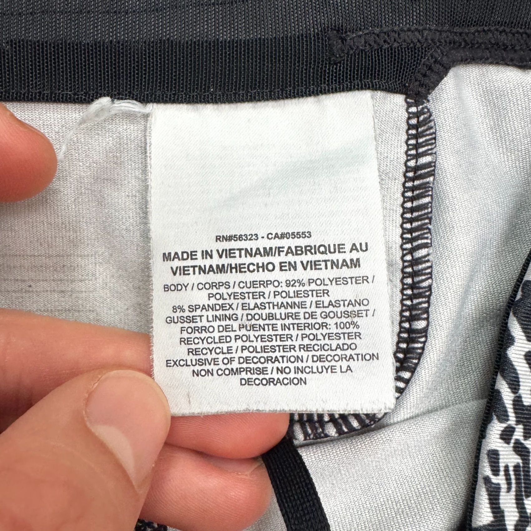 Nike VINTAGE Nike Power Legendary Dri-Fit Leggings Womens Small Black White Swoosh Abstract Size 28" / US 6 / IT 42 - 7 Thumbnail
