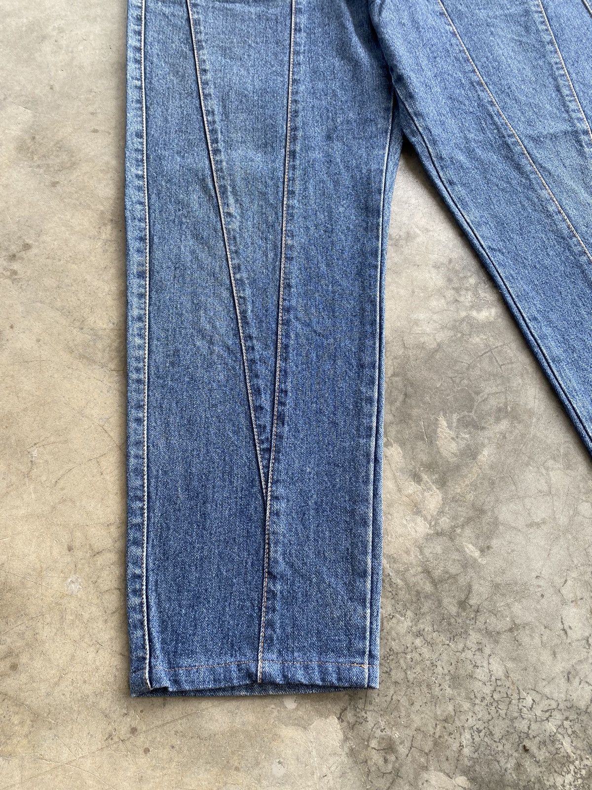 Edwin × Japanese Brand Baggy Jeans Vintage Edwin Ballon Blue Distressed Size US 32 / EU 48 - 2 Thumbnail