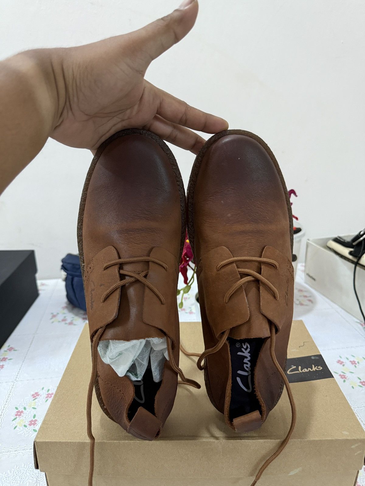 Clarks 🔥🔥🔥ARCHIVE CLARKS LEATHER SHOES Size US 10 / EU 43 - 2 Thumbnail