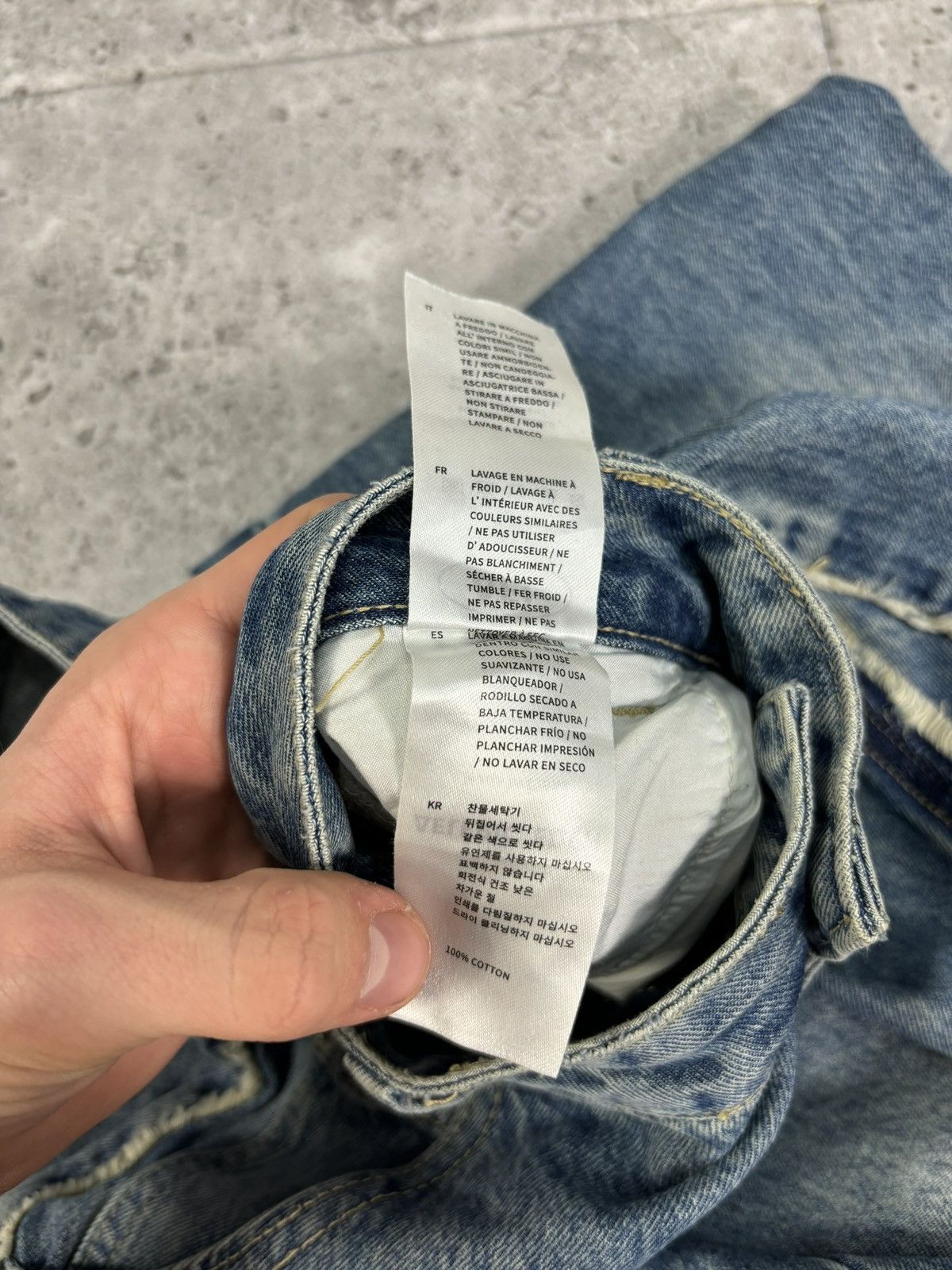 If Six Was Nine × Japanese Brand × Vintage 2000s Vintage Y2K Denim Flared Baggy Pants Distressed Hype Size US 32 / EU 48 - 13 Thumbnail