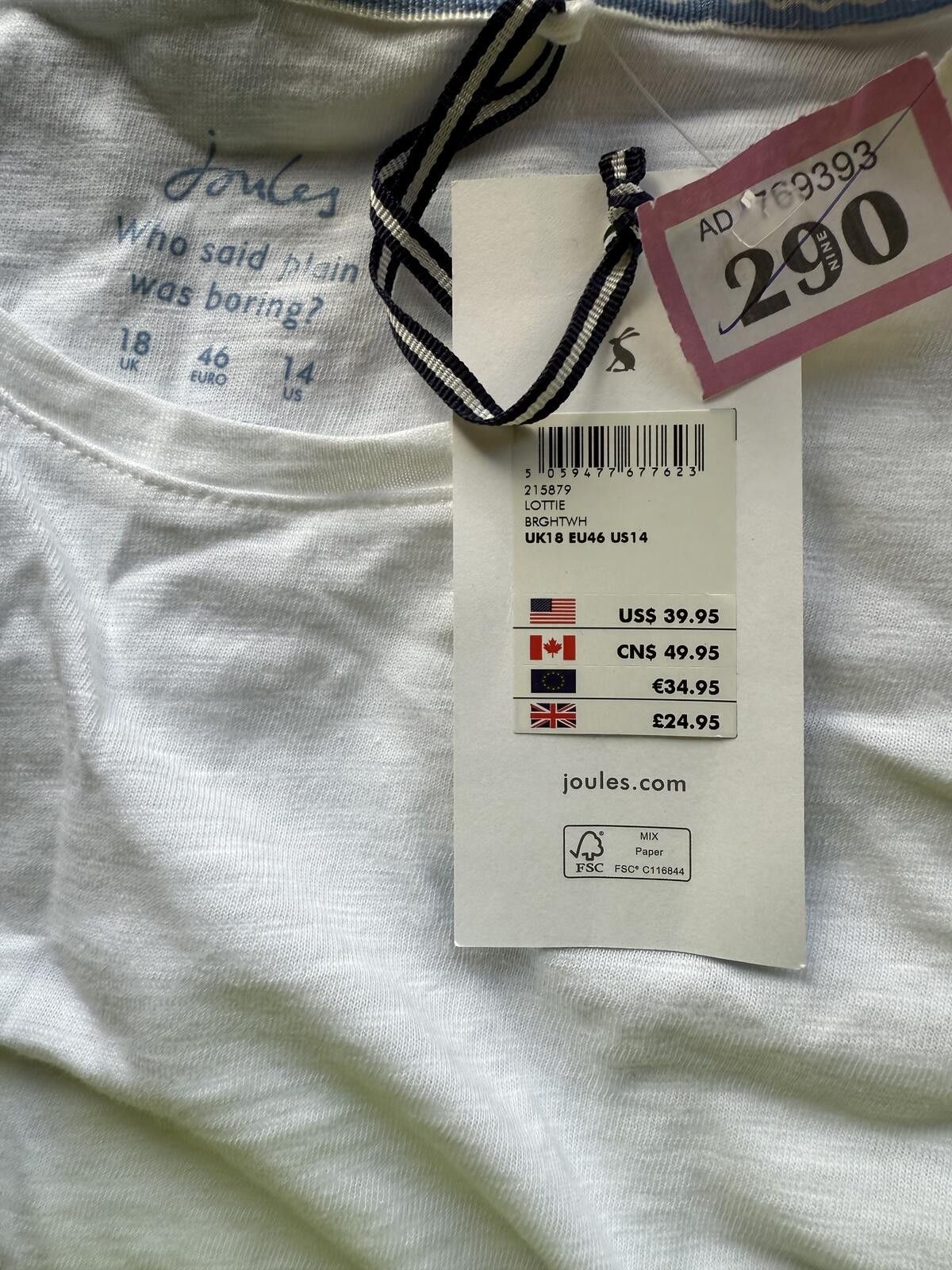 Other Joules long sleeve top in size 18 Size XL / US 12-14 / IT 48-50 - 2 Thumbnail