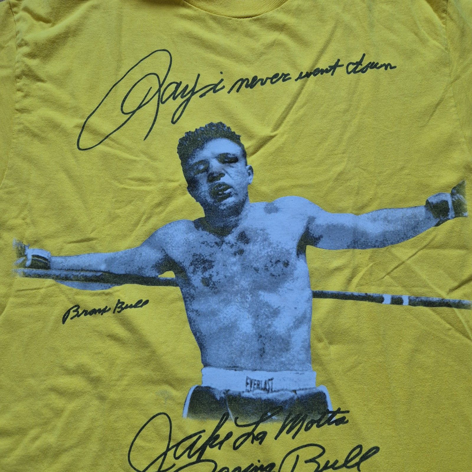 Supreme Supreme Jake La Motta Raging Bull Tee Large Yellow 2006 Size US L / EU 52-54 / 3 - 5 Thumbnail