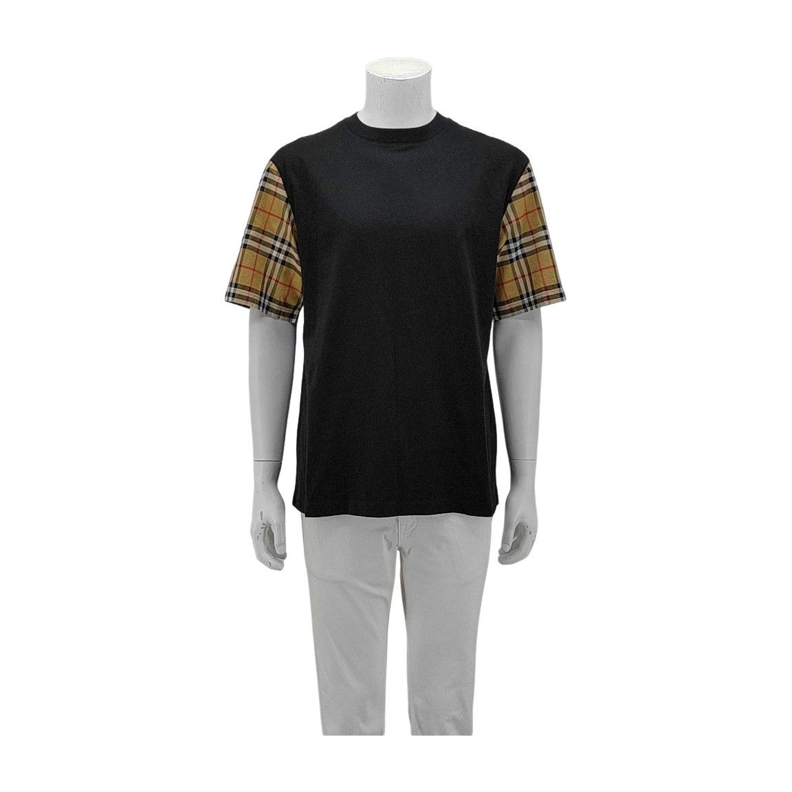 Burberry Burberry Check Sleeve T-Shirt Size M Size US M / EU 48-50 / 2 - 1 Thumbnail