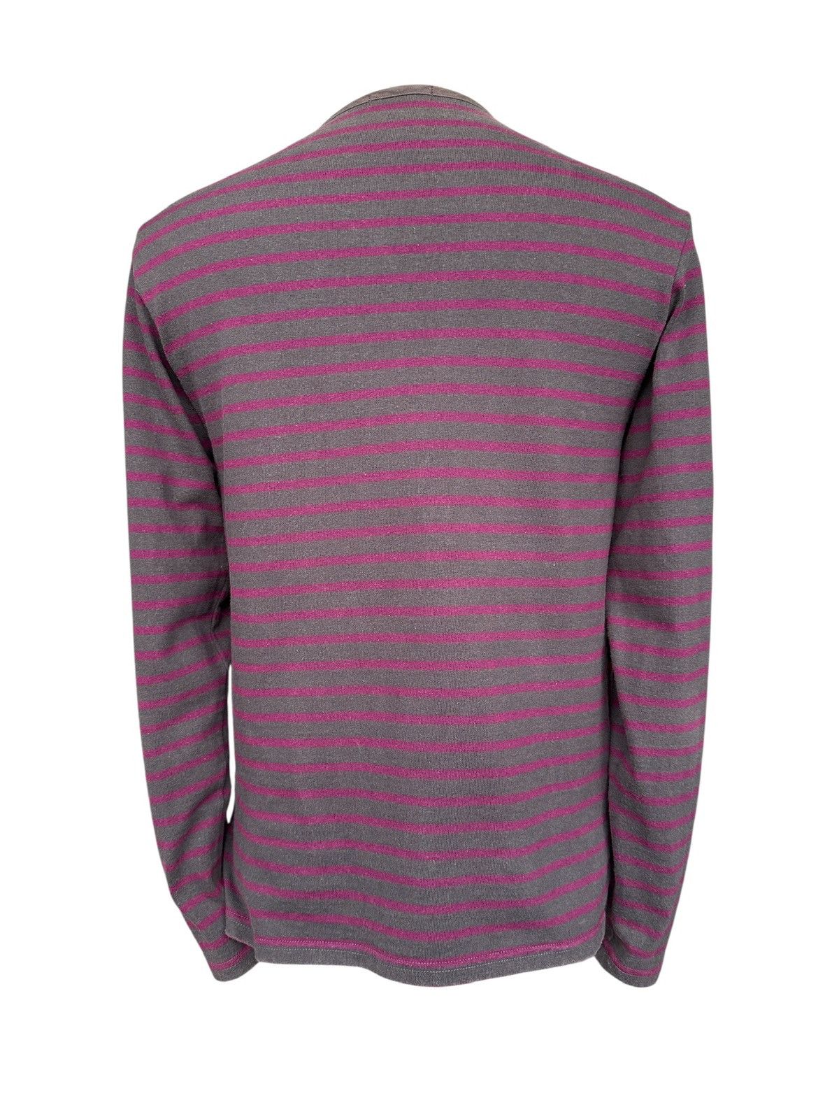 If Six Was Nine 00's Trans Continents - Striped Henley neck long sleeve Size US M / EU 48-50 / 2 - 5 Thumbnail