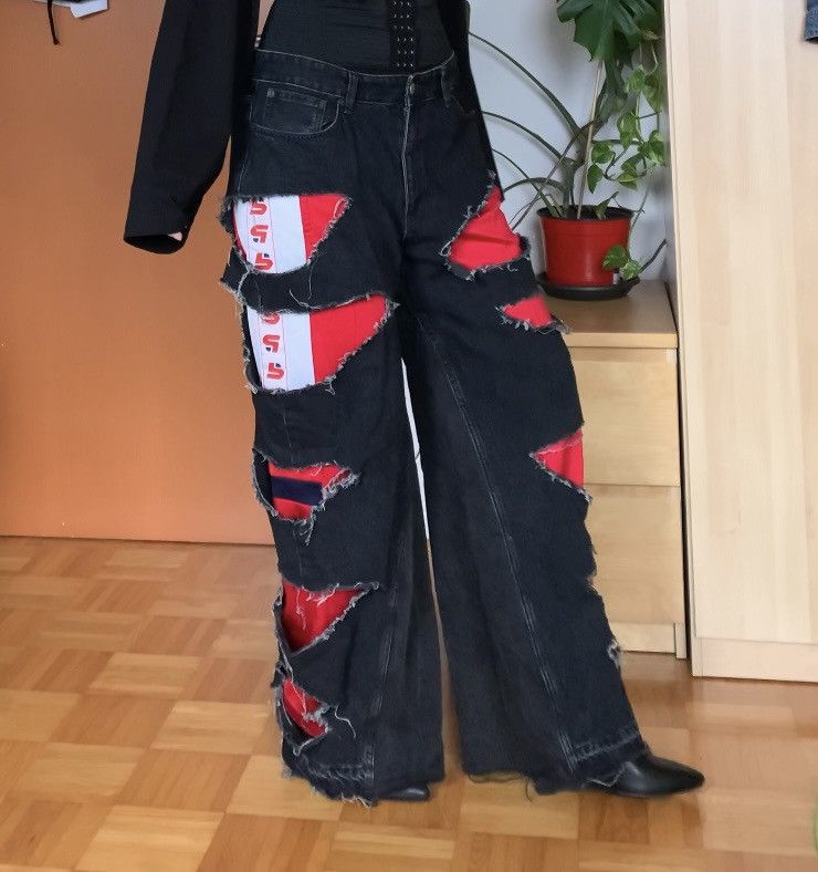 Handmade Ripped double pants Size US 36 / EU 52 - 4 Thumbnail