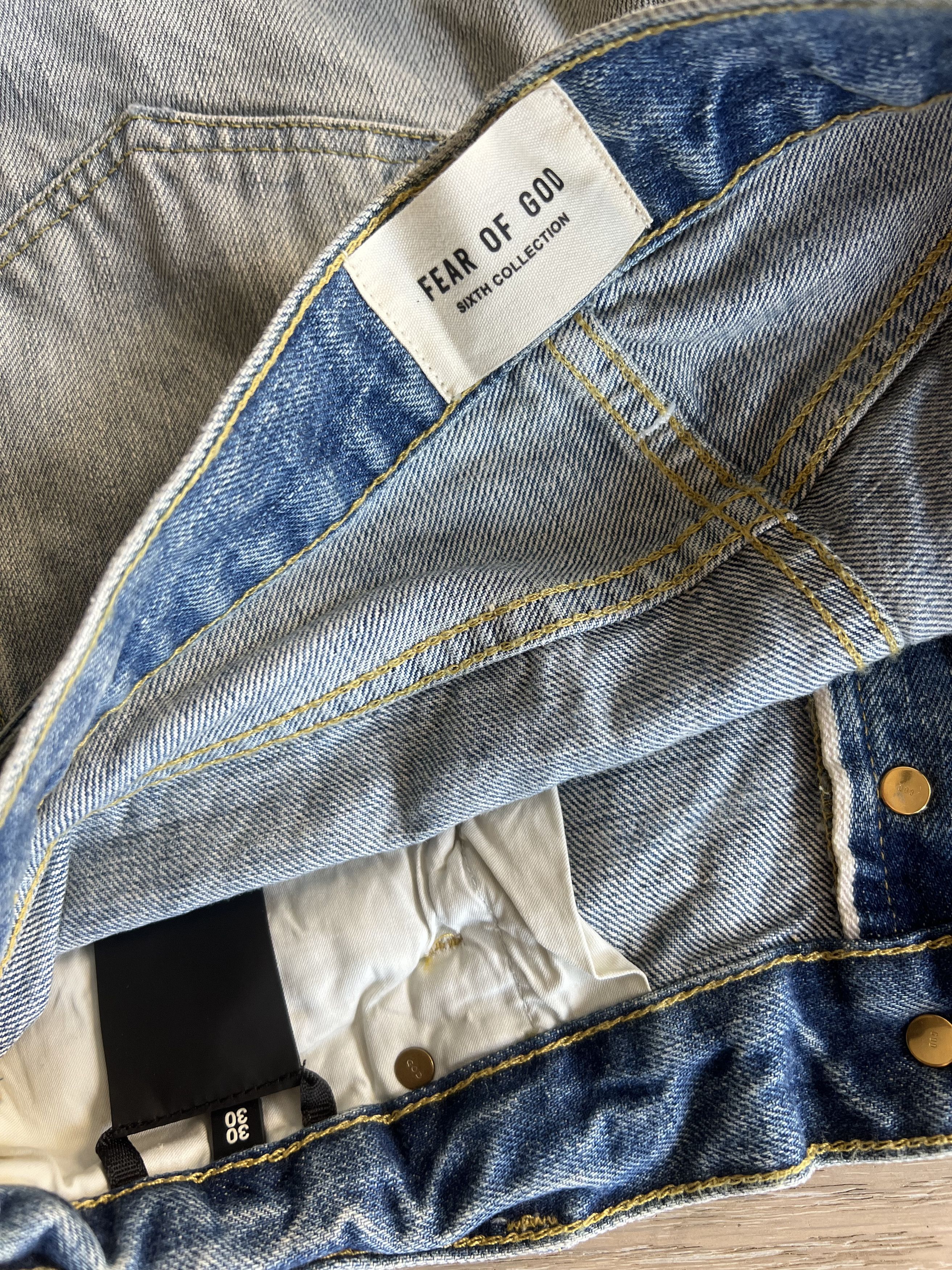 Fear of God $895+ FEAR OF GOD Belted Denim straight Jeans Sixth NEW Size US 30 / EU 46 - 10 Thumbnail