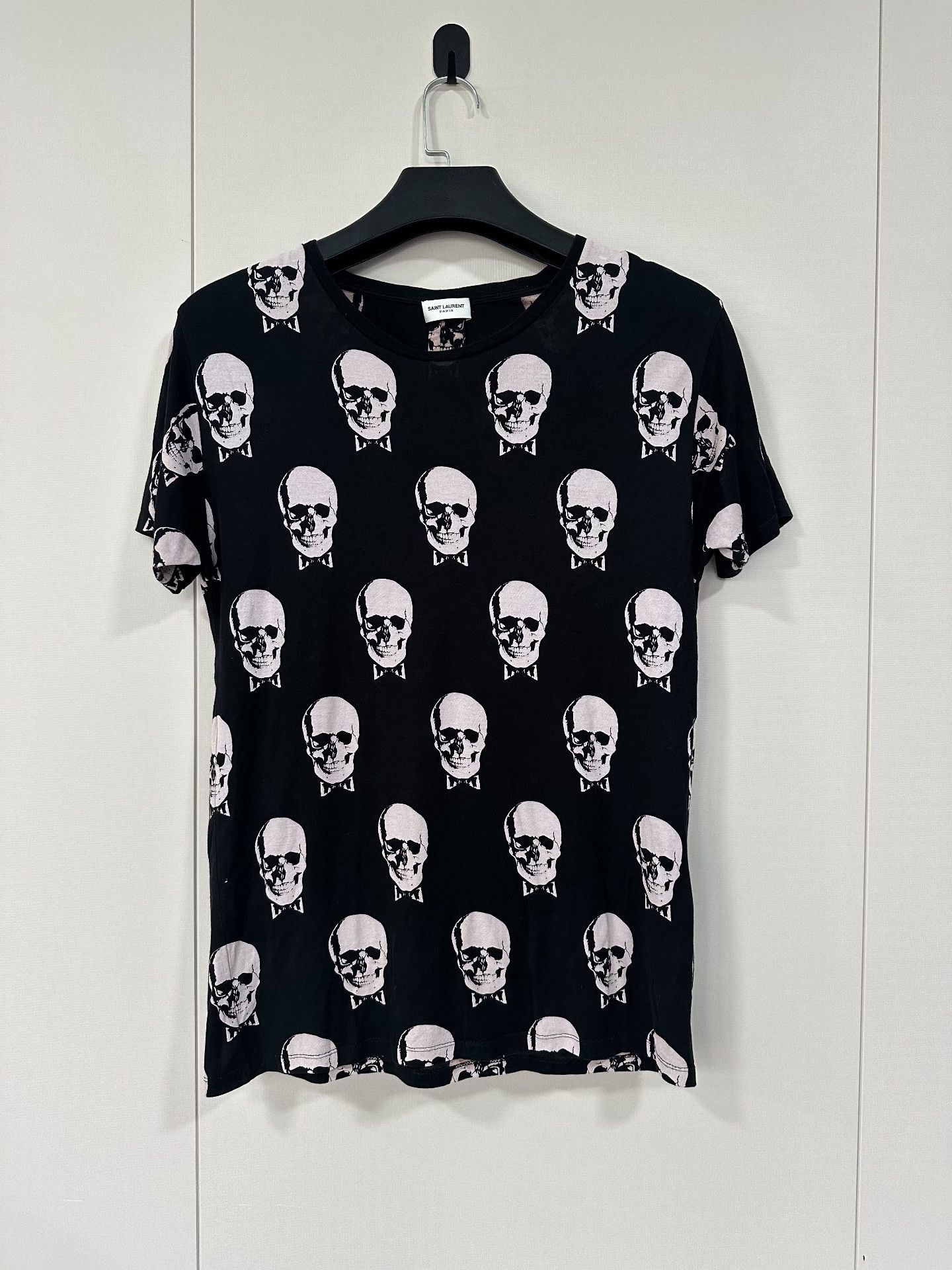 Hedi Slimane Saint Laurent 15FW Skull Print Tee Size US M / EU 48-50 / 2 - 1 Thumbnail