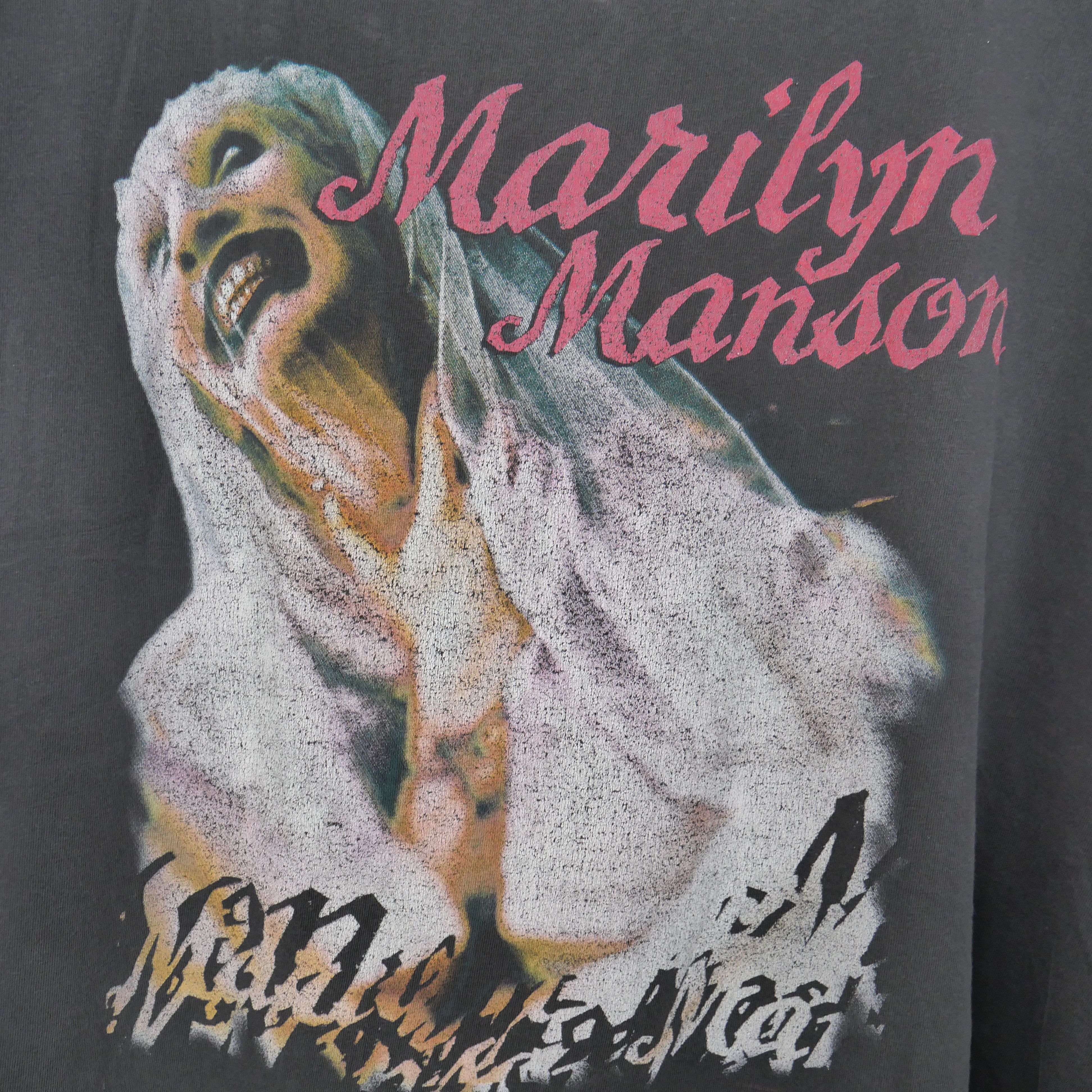 Other Vintage Marilyn Manson 90's Shirt Size US XL / EU 56 / 4 - 3 Thumbnail
