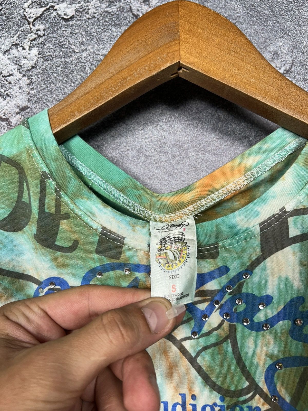 Ed Hardy Vintage Y2K Ed Hardy All Over Print Tie Dye T-shirt Tee Size US S / EU 44-46 / 1 - 7 Thumbnail