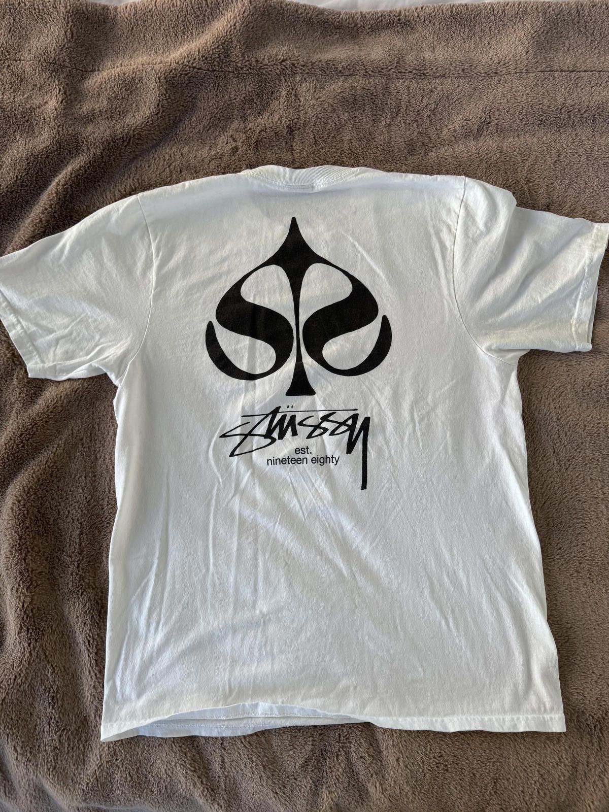 Stussy Stussy White Graphic Logo T-Shirt Size M Size US M / EU 48-50 / 2 - 4 Thumbnail