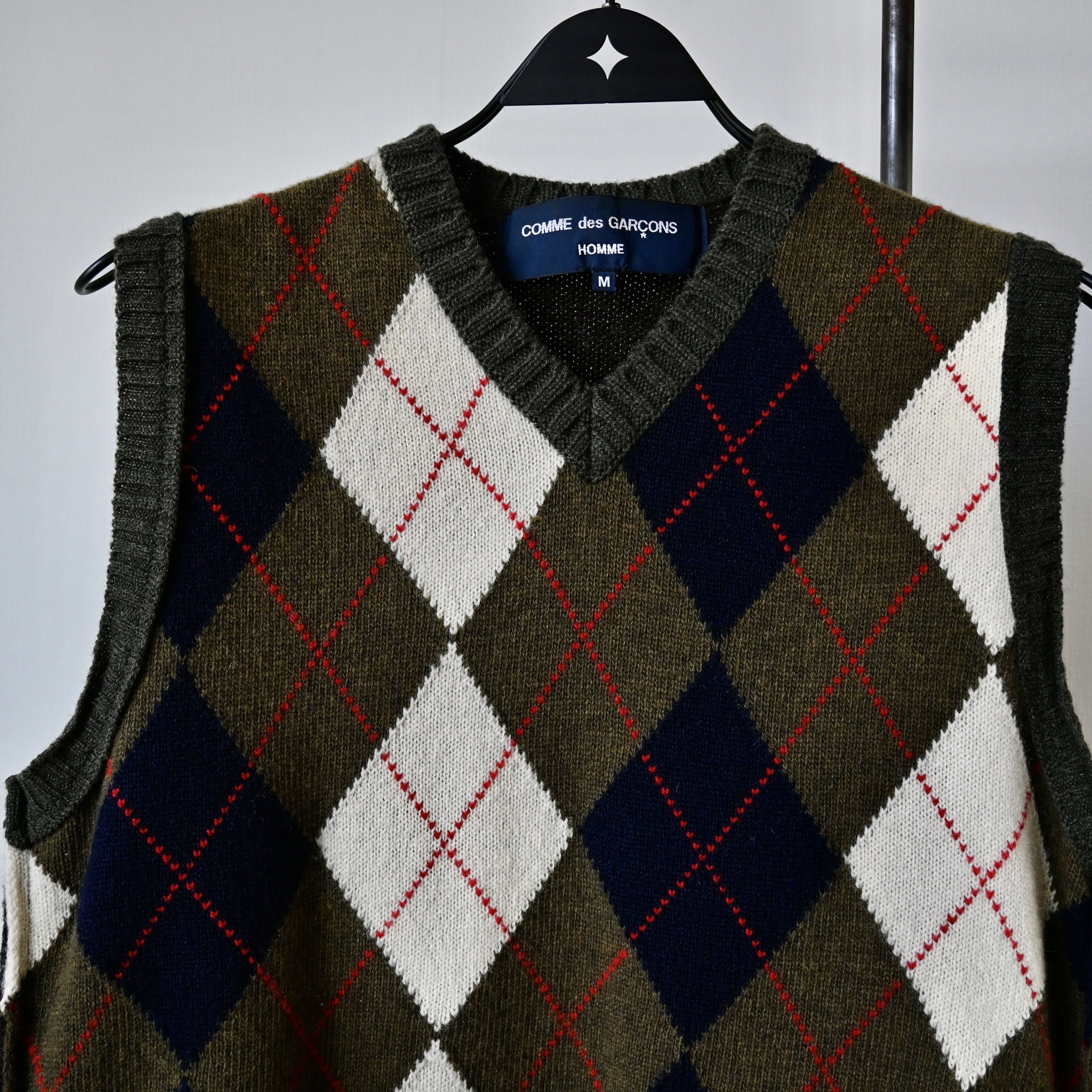 Comme des Garcons Homme AD2007 Comme des Garcons Homme wool docking knit vest Size US M / EU 48-50 / 2 - 5 Thumbnail