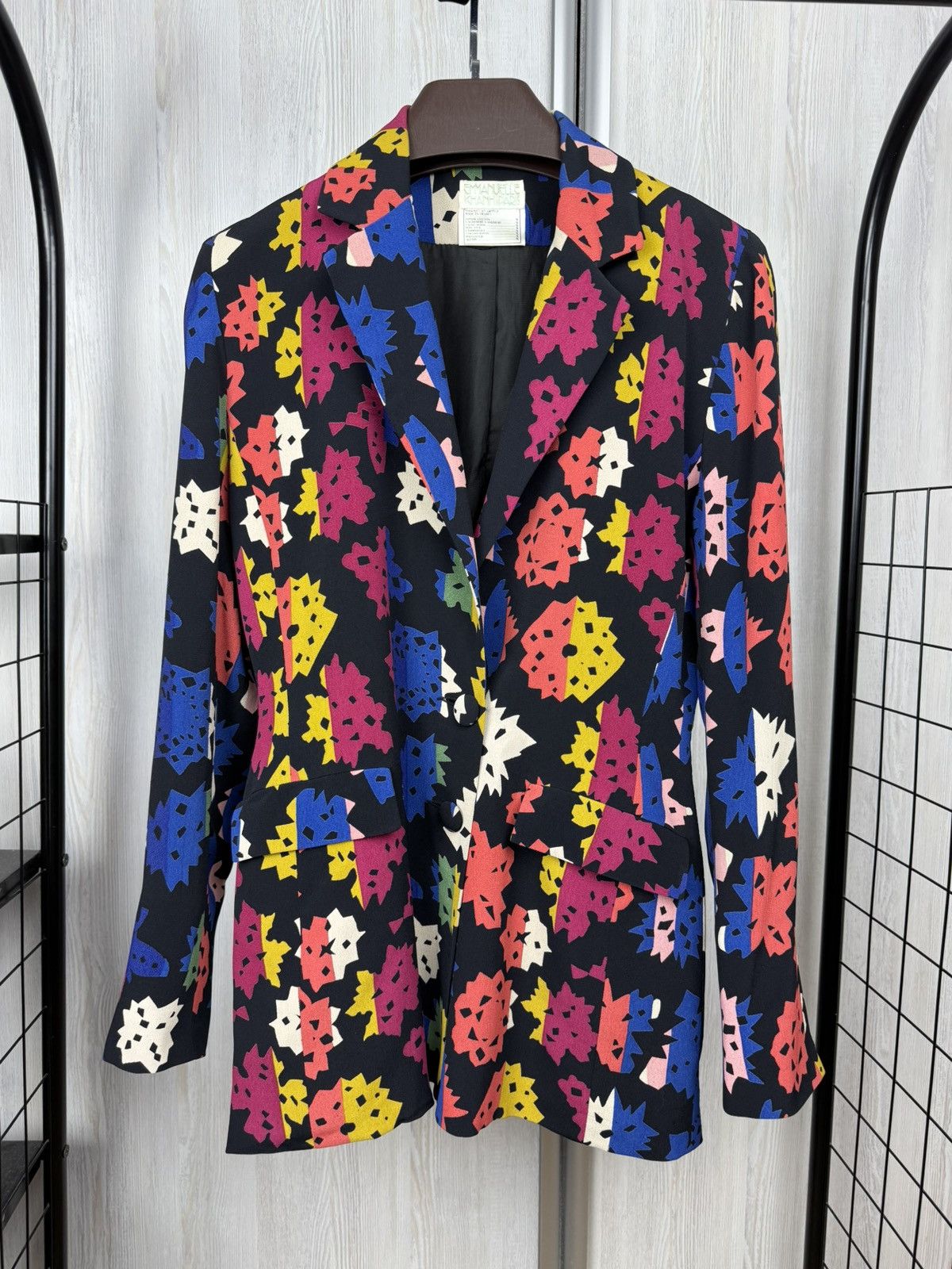 Emmanuelle Khanh Emmanuelle Khahn Paris vintage multicoloured designer blazer Size M / US 6-8 / IT 42-44 - 2 Thumbnail
