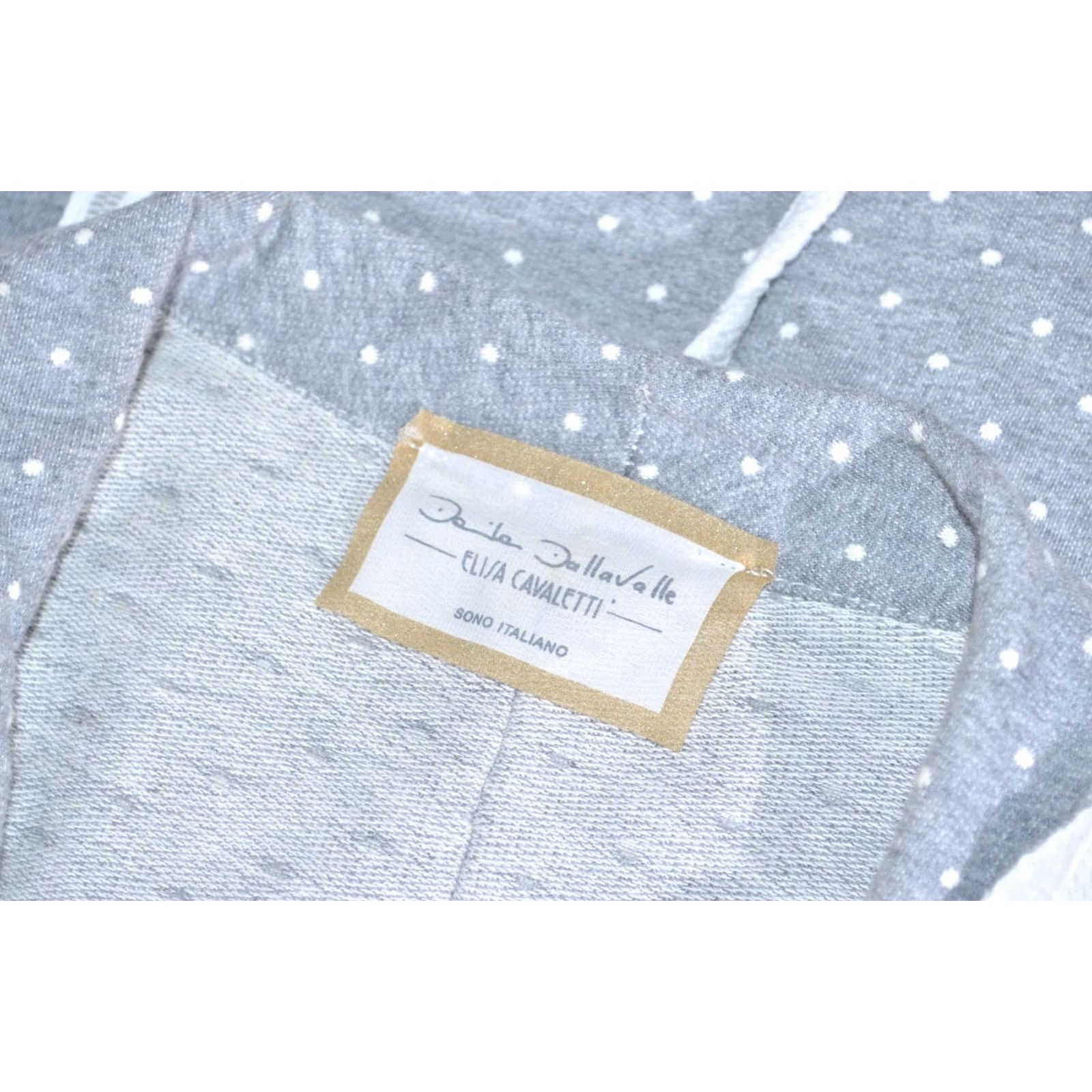 Vintage Elisa Cavaletti Womens Grey Cotton Summer Jacket S Size S / US 4 / IT 40 - 7 Thumbnail
