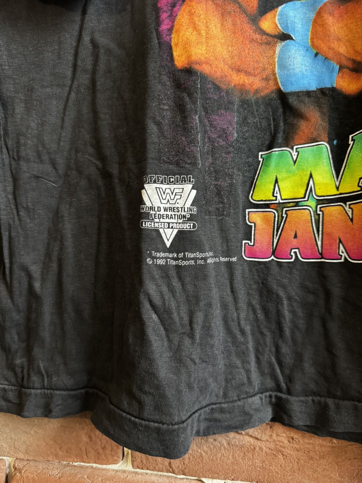 Vintage dry rot Vintage Marty janetty WWF 90s wrestling medium black Size US M / EU 48-50 / 2 - 3 Thumbnail