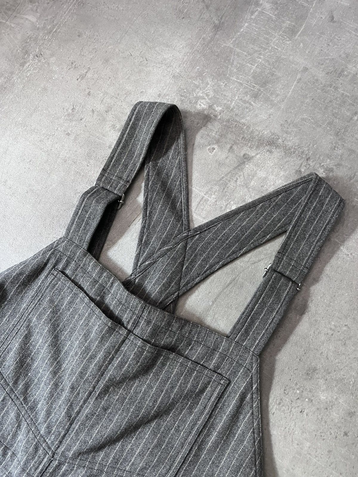 Acne Studios Acne Studios wool overalls grey striped Size US 30 / EU 46 - 4 Thumbnail