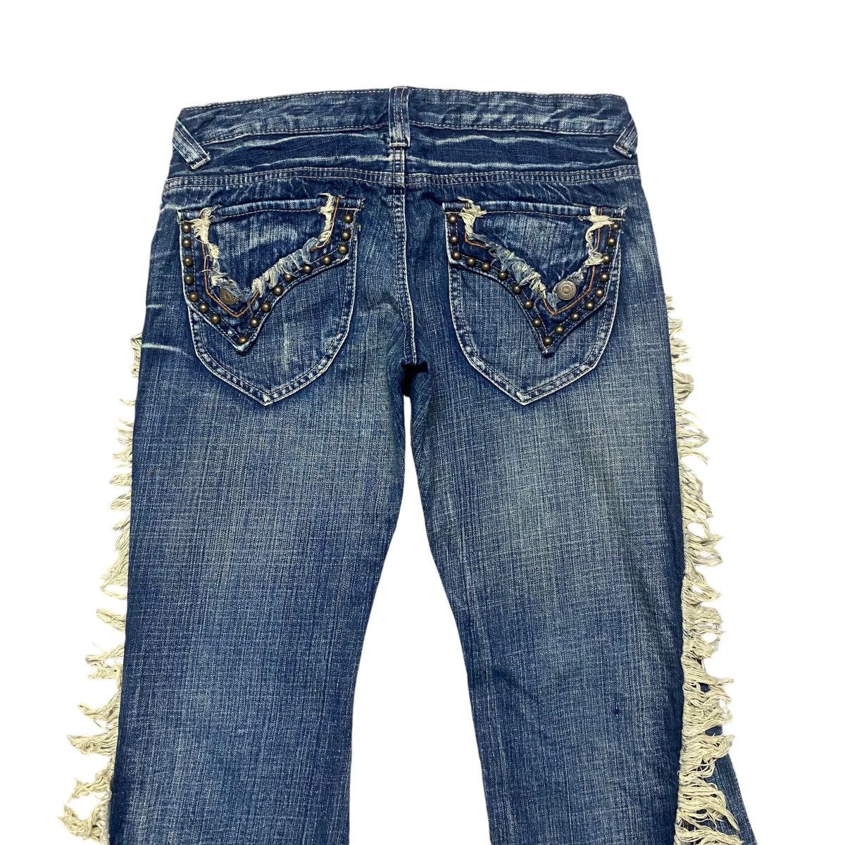 Tornado Mart Vintage Tornado Mart Spiral Cut Denim Flare Jeans Size 28" / US 6 / IT 42 - 10 Thumbnail