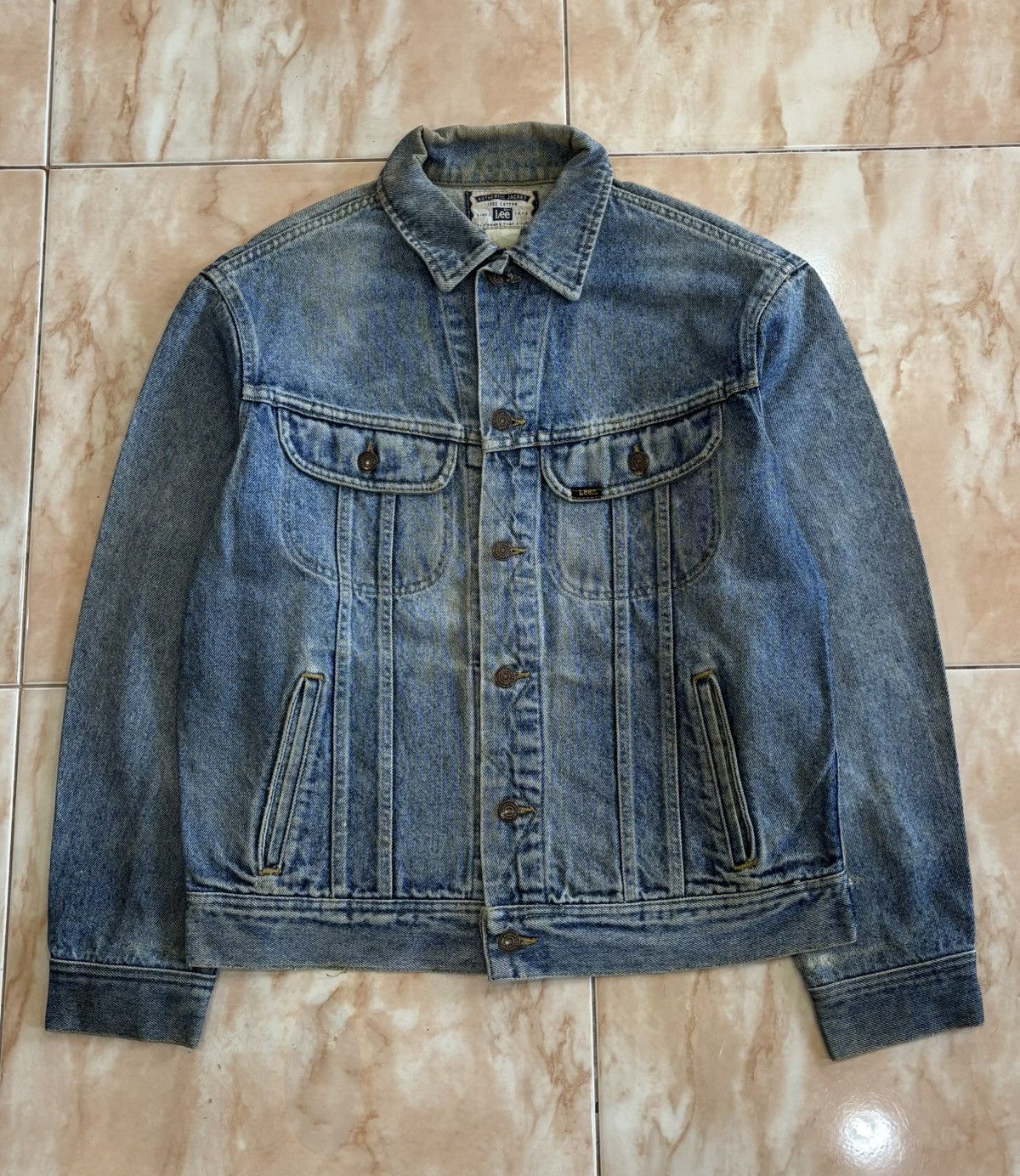 Lee LEE RAIDERS 1990’s ACID WASH DENIM TRUCKER JACKET Size US M / EU 48-50 / 2 - 1 Thumbnail
