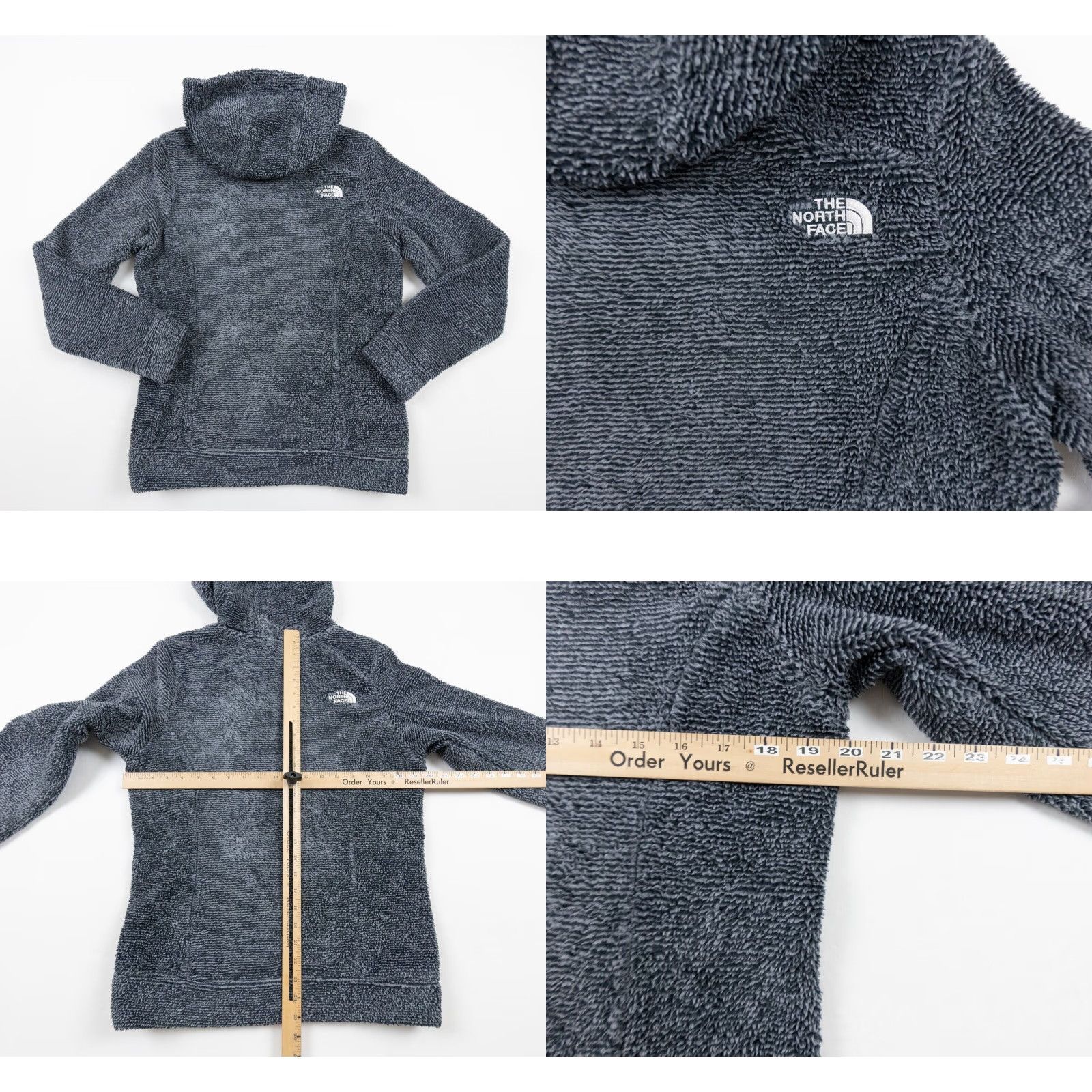 The North Face The North Face Womens Small Gray Deep Pile Hoodie Pullover Sweater Size S / US 4 / IT 40 - 8 Thumbnail