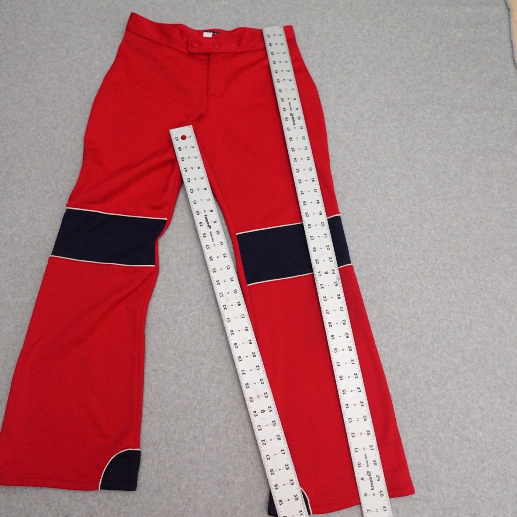 Tommy Hilfiger VTG Tommy Jeans Womens Pants Size 13 Red Polyester Sweatpants Snap Button Track Pants Mens? Womens? Size 34" / US 12 / IT 48 - 4 Thumbnail