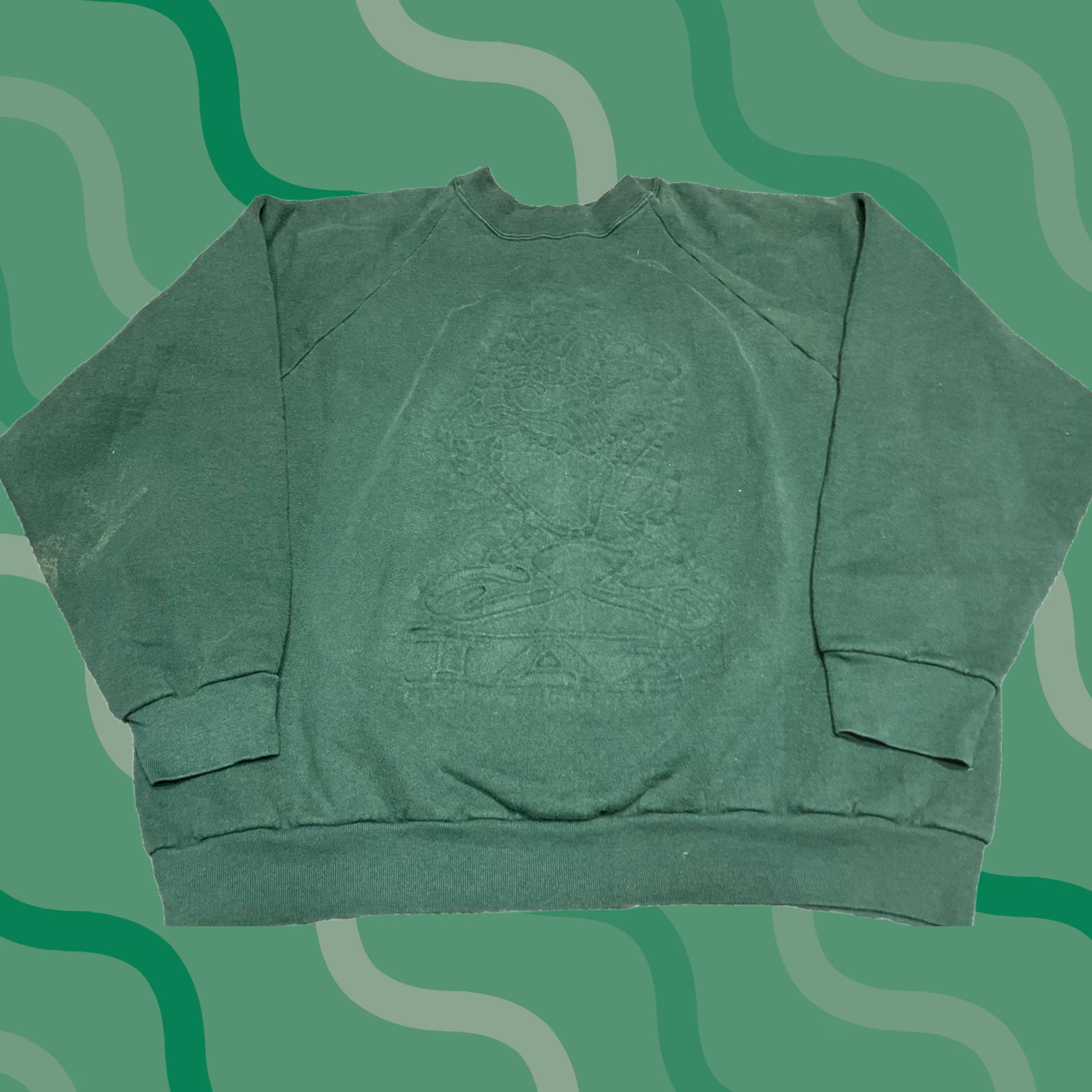 Vintage VINTAGE Taz Looney Tunes Crewneck Sweatshirt 90s XL Green Mens Size US XL / EU 56 / 4 - 1 Thumbnail